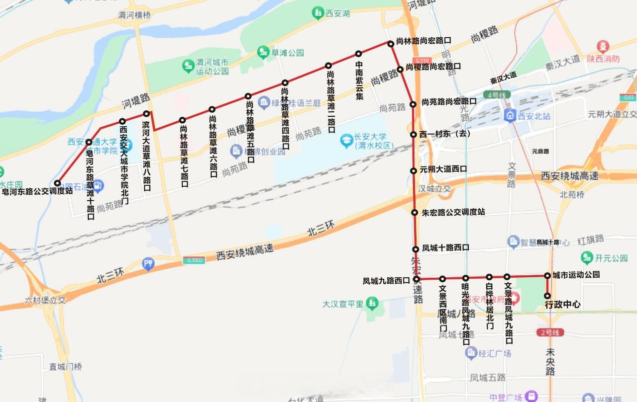 西安公交28路线路线图图片