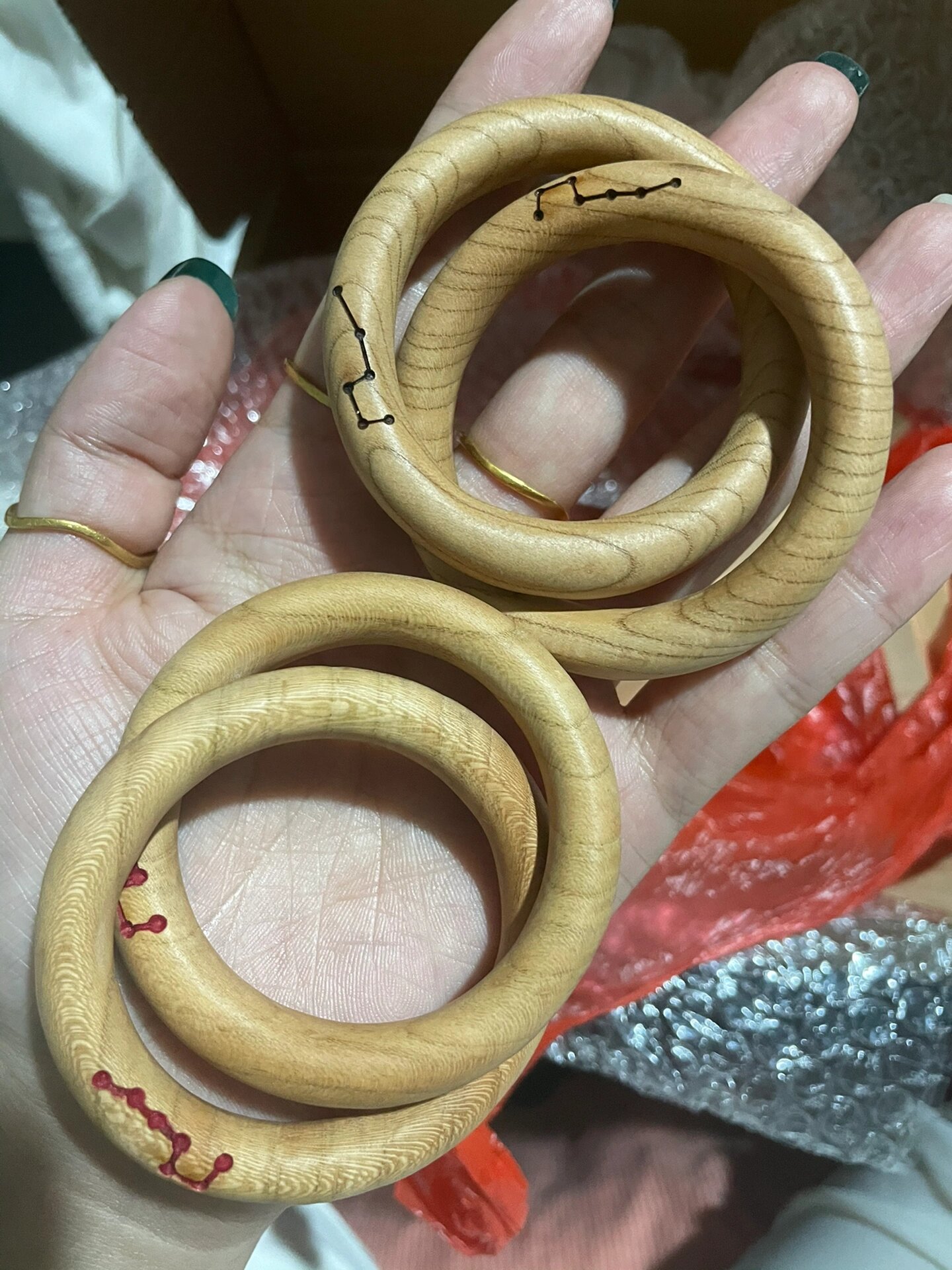 桃木乾坤圈 mini4厘米指尖版