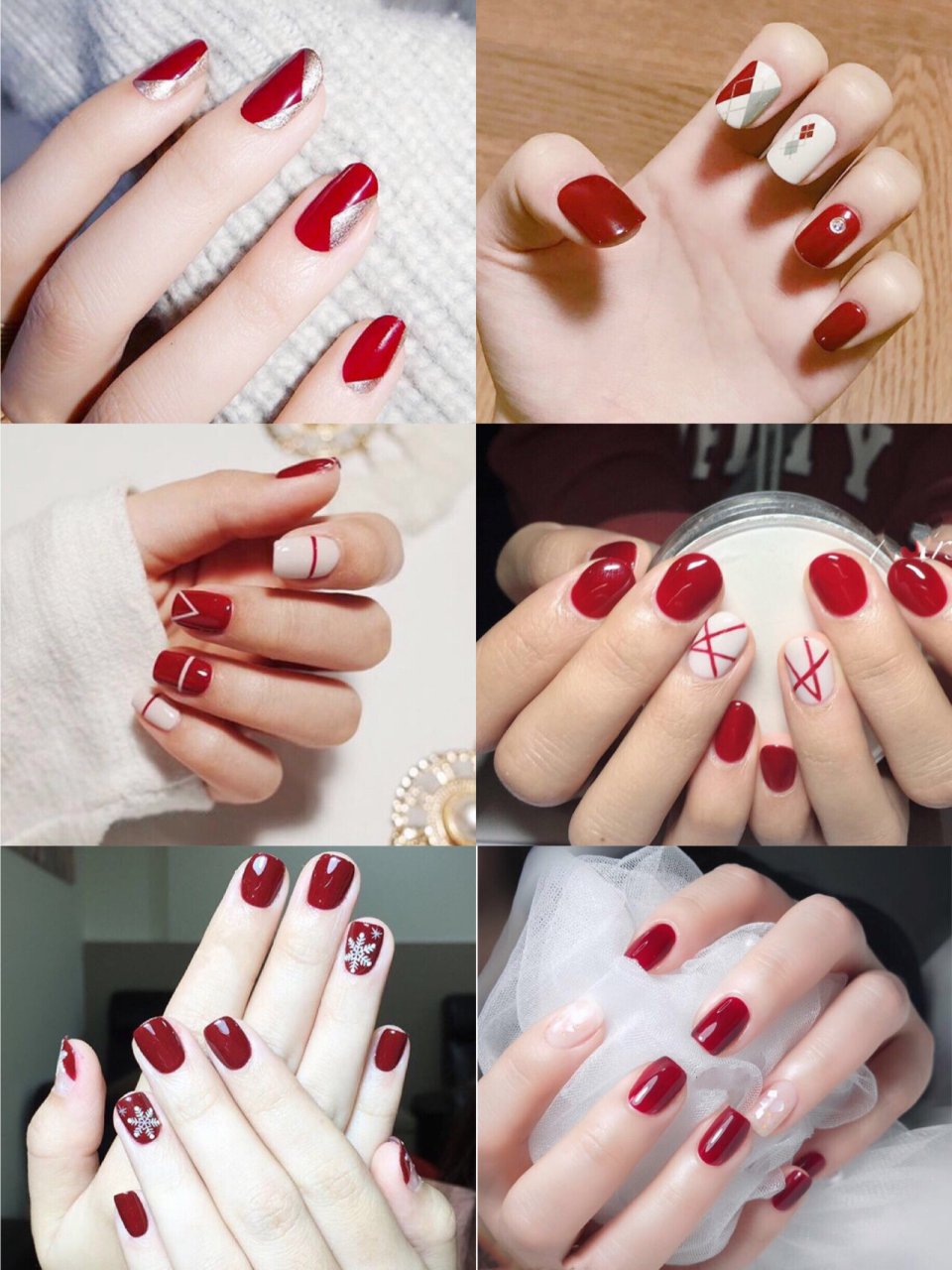 48款秋冬新年显白红色美甲|总有一款你喜欢 ～ 942021年来啦,肯定
