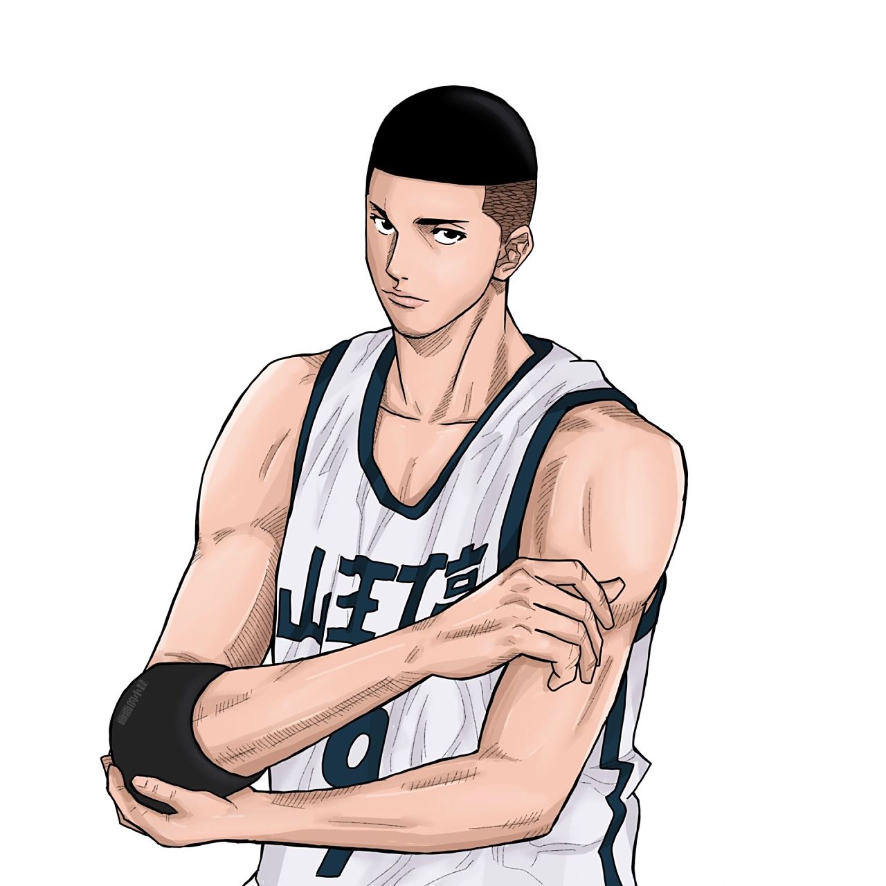 手绘泽北荣治头像壁纸