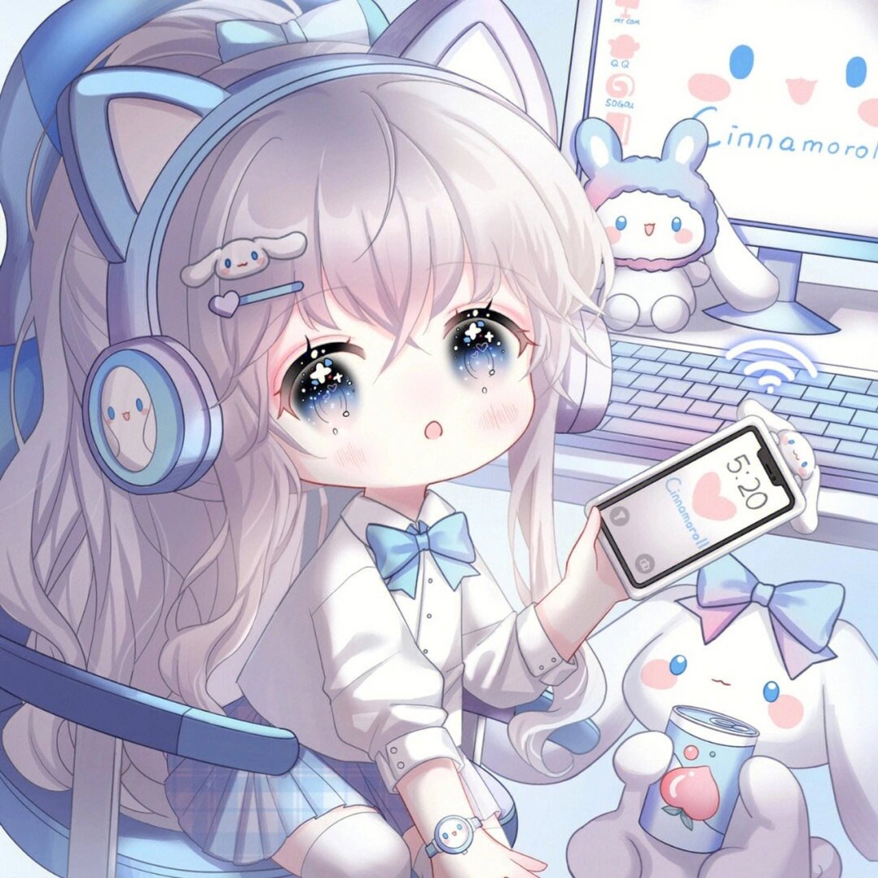 电竞少女头像可爱动漫头像 #电竞少女# #动漫头像# #可爱头像# #头像