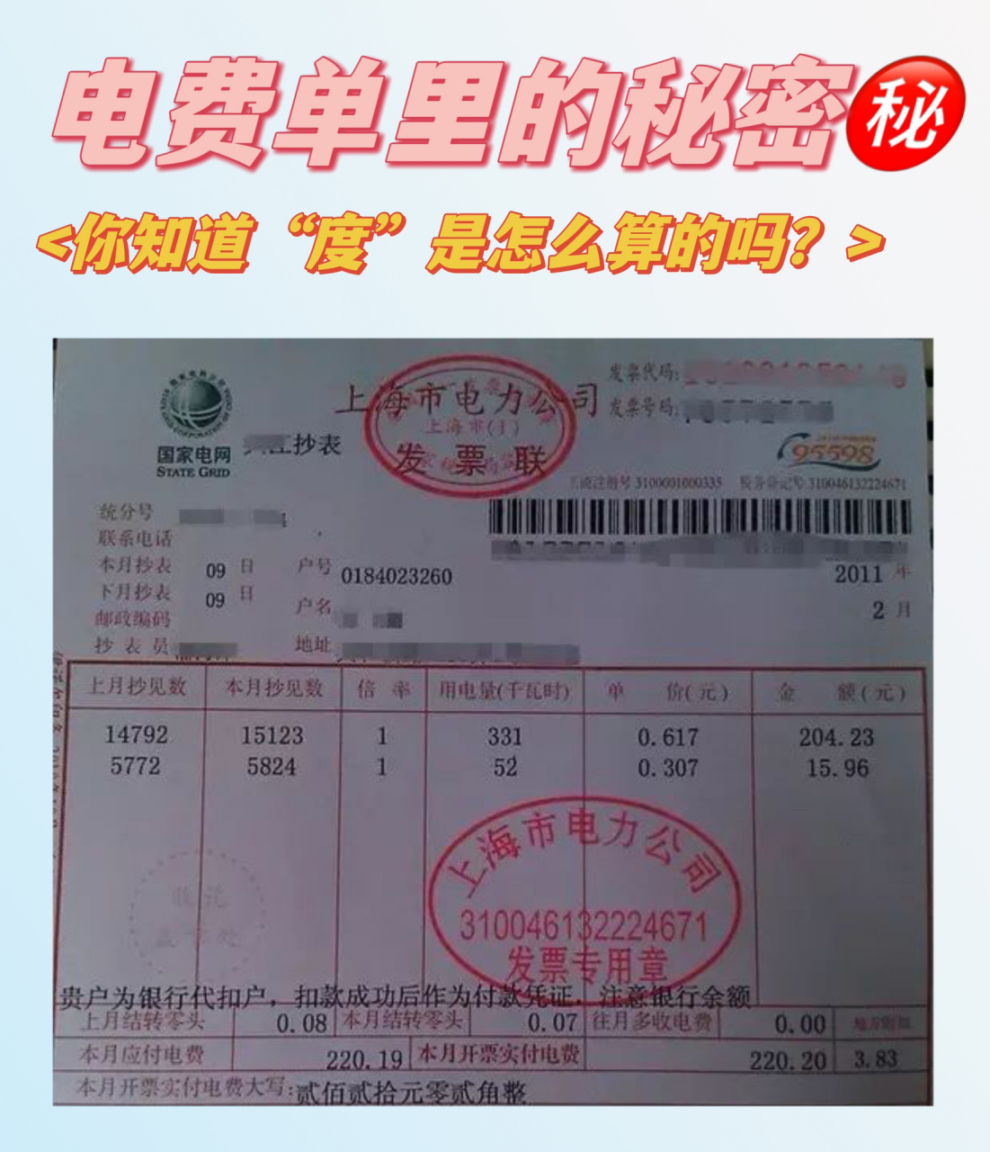 账单上花的是什么钱909090 	 这是一张普通民用电费发票08 用