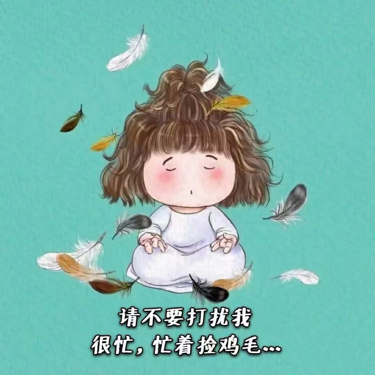 搞怪头像|正在修行|忙着捡鸡毛|背景图 78 如果生活是一地鸡毛,请不