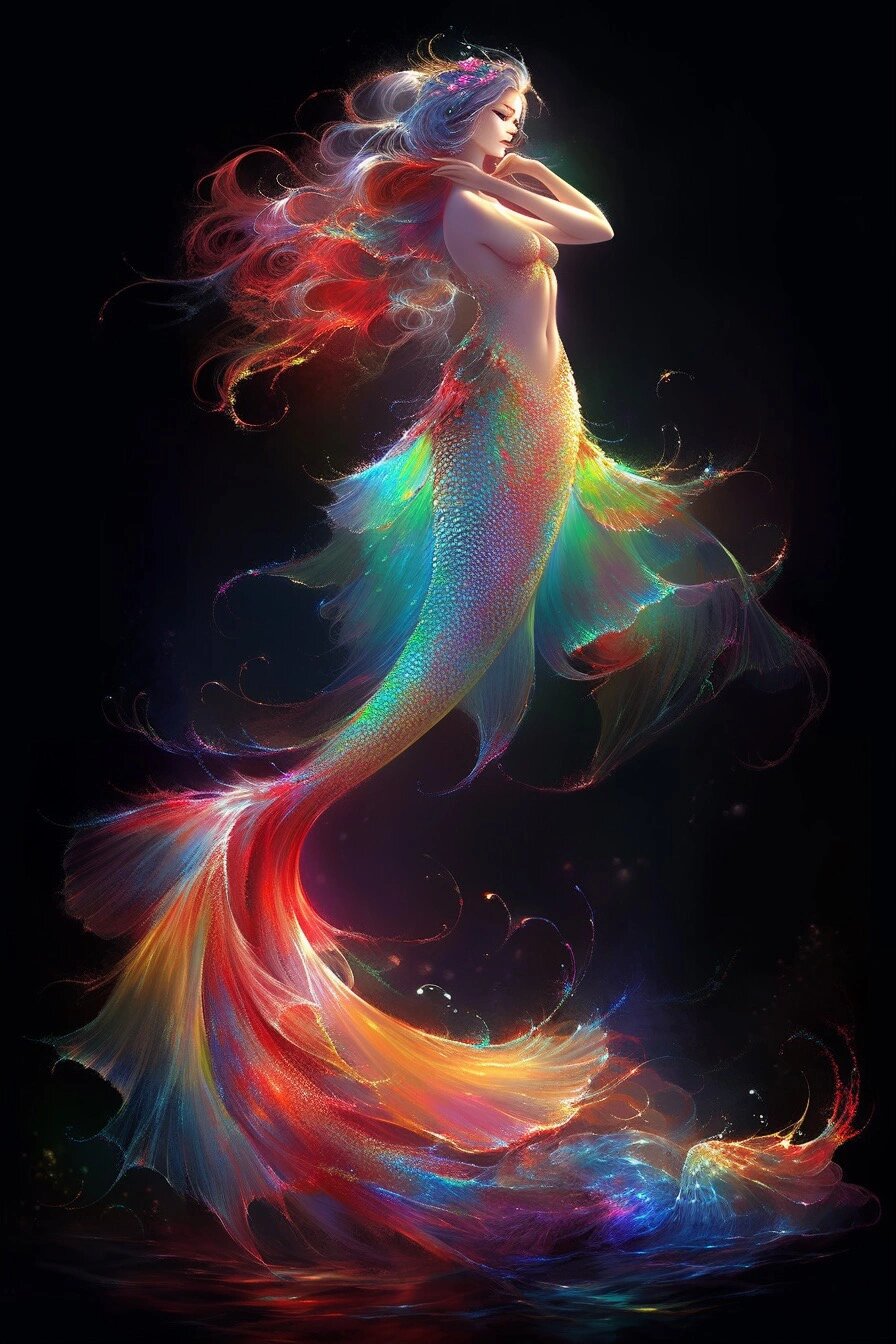 彩色系列美人鱼