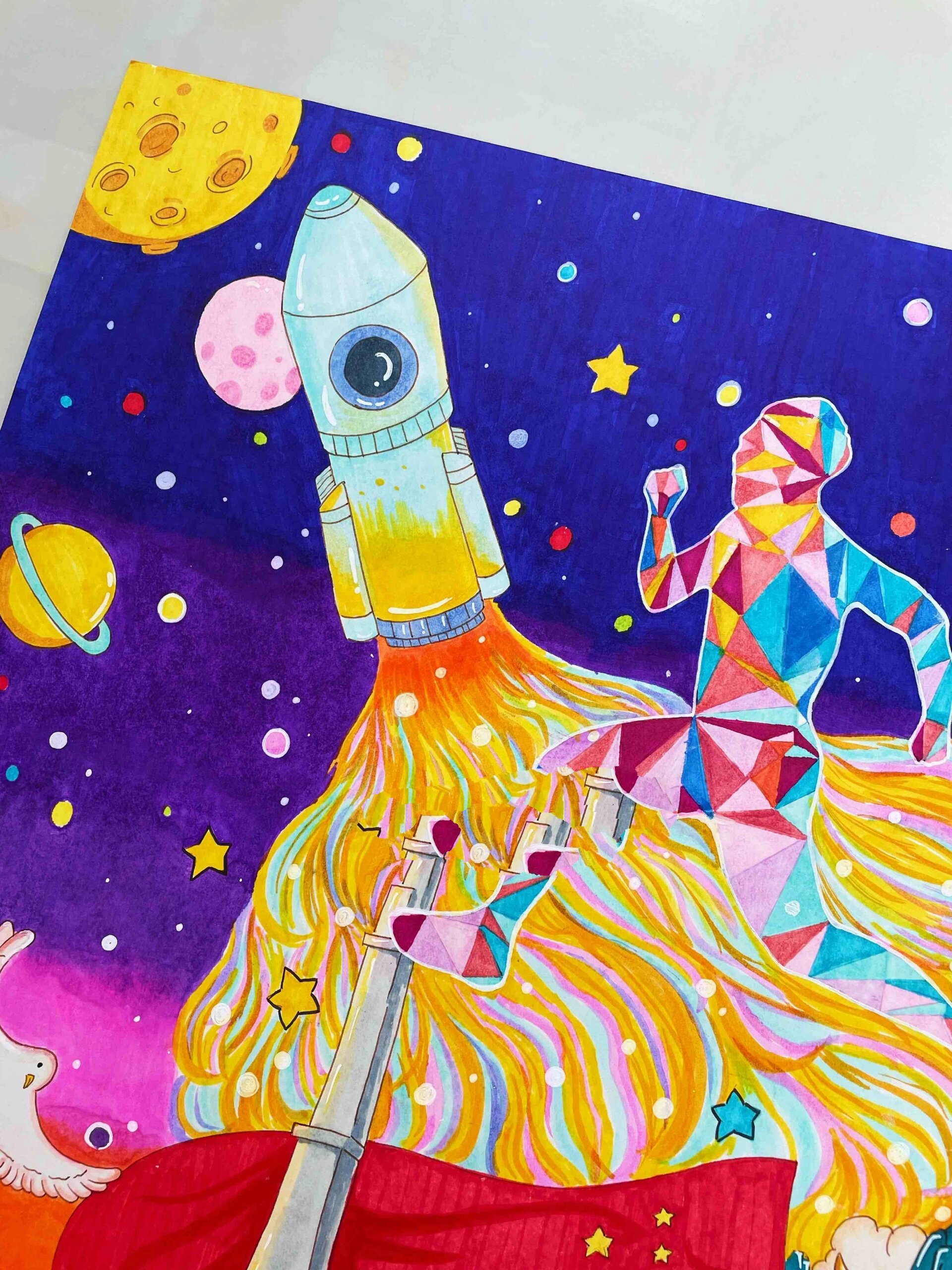 主题画 | 逐梦未来(广州篇) 广州主题儿童画,96