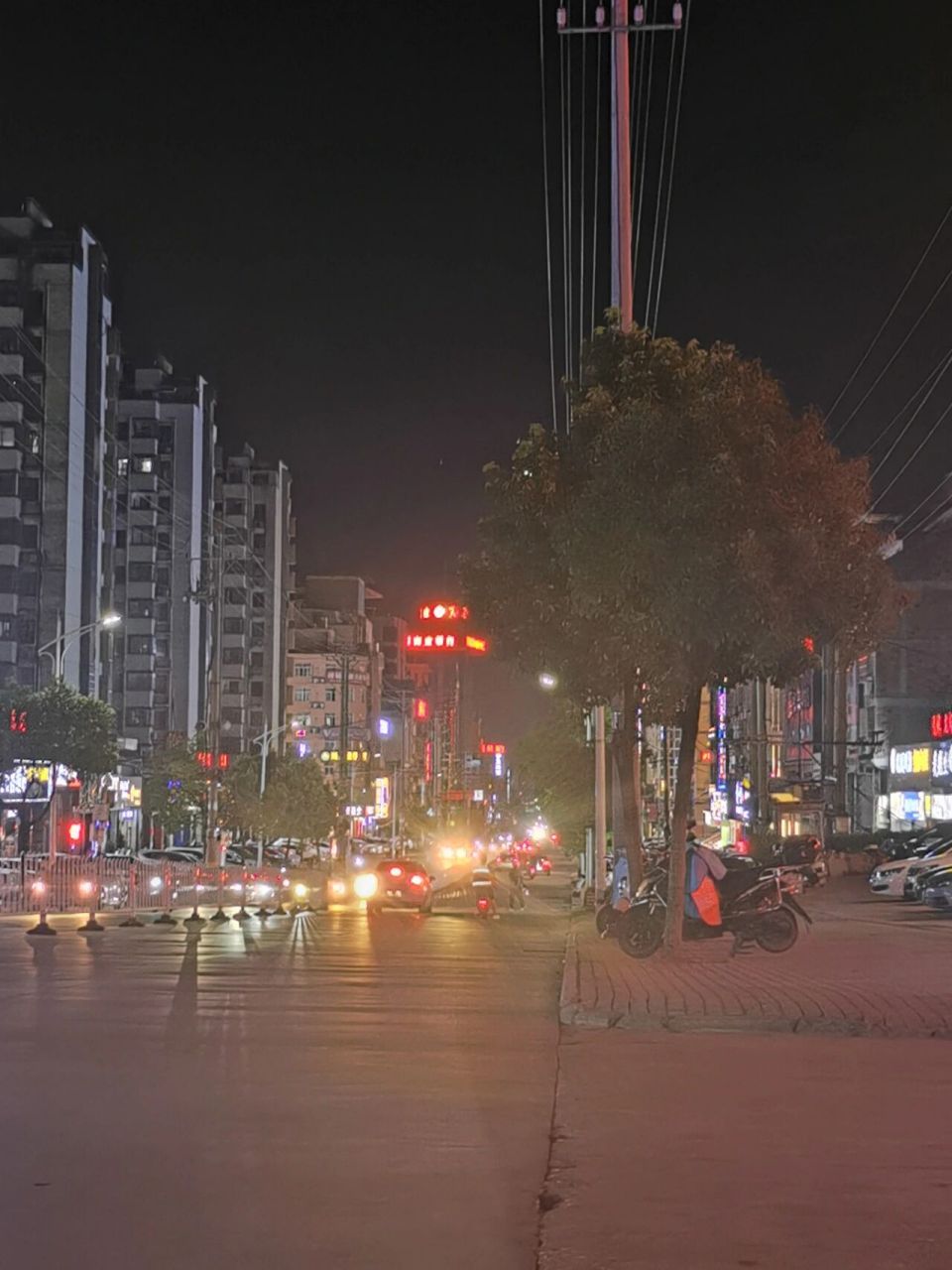 马路照片 夜景图片