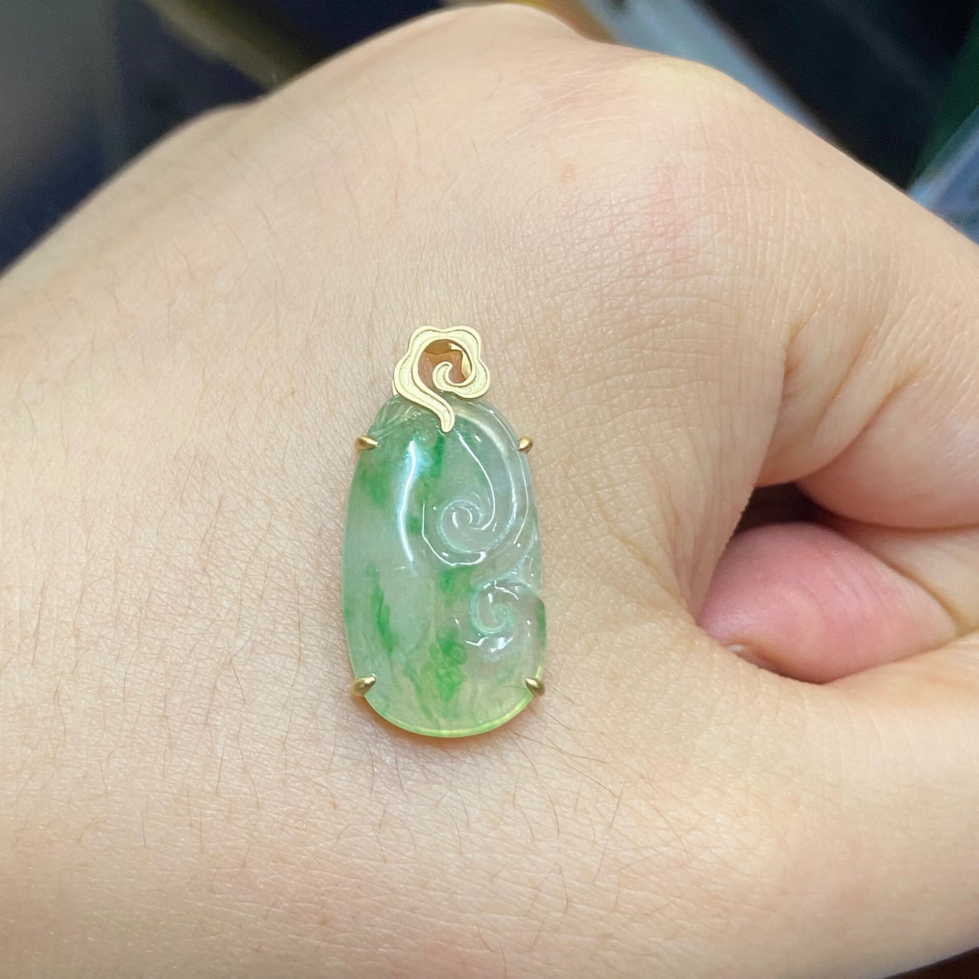 精致的小如意镶嵌!