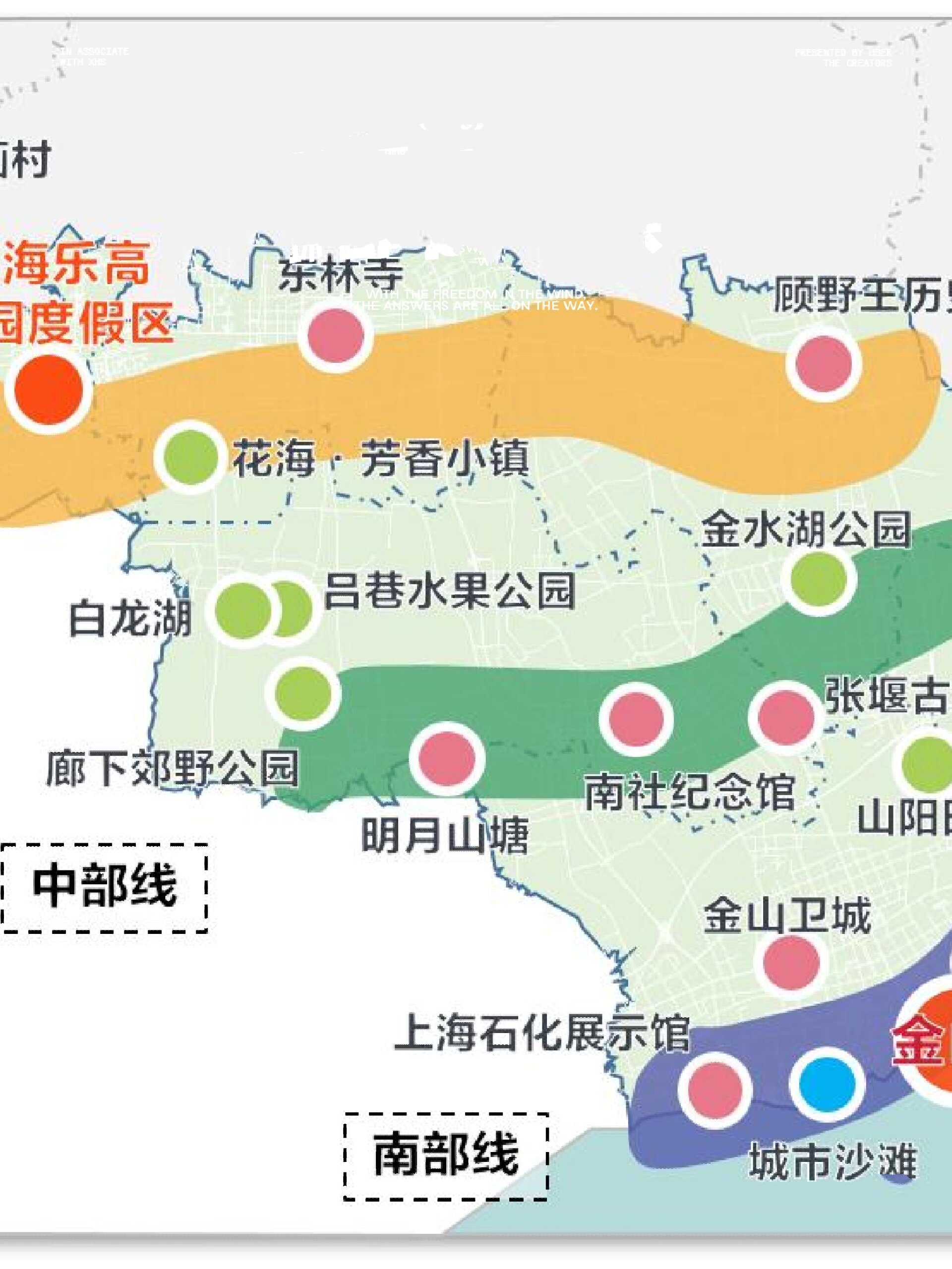 金山区街镇划分地图图片