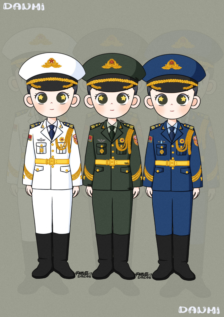 q版仪仗队|q版兵哥哥 不论何时何地,只要他们一出现