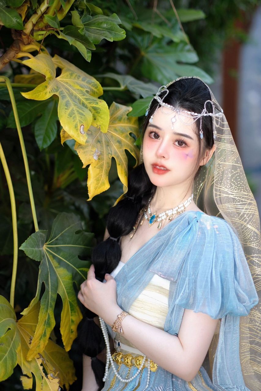 发一个手机修的库存～这套是刚回洛阳拍的第一套茉莉公主 妆造91