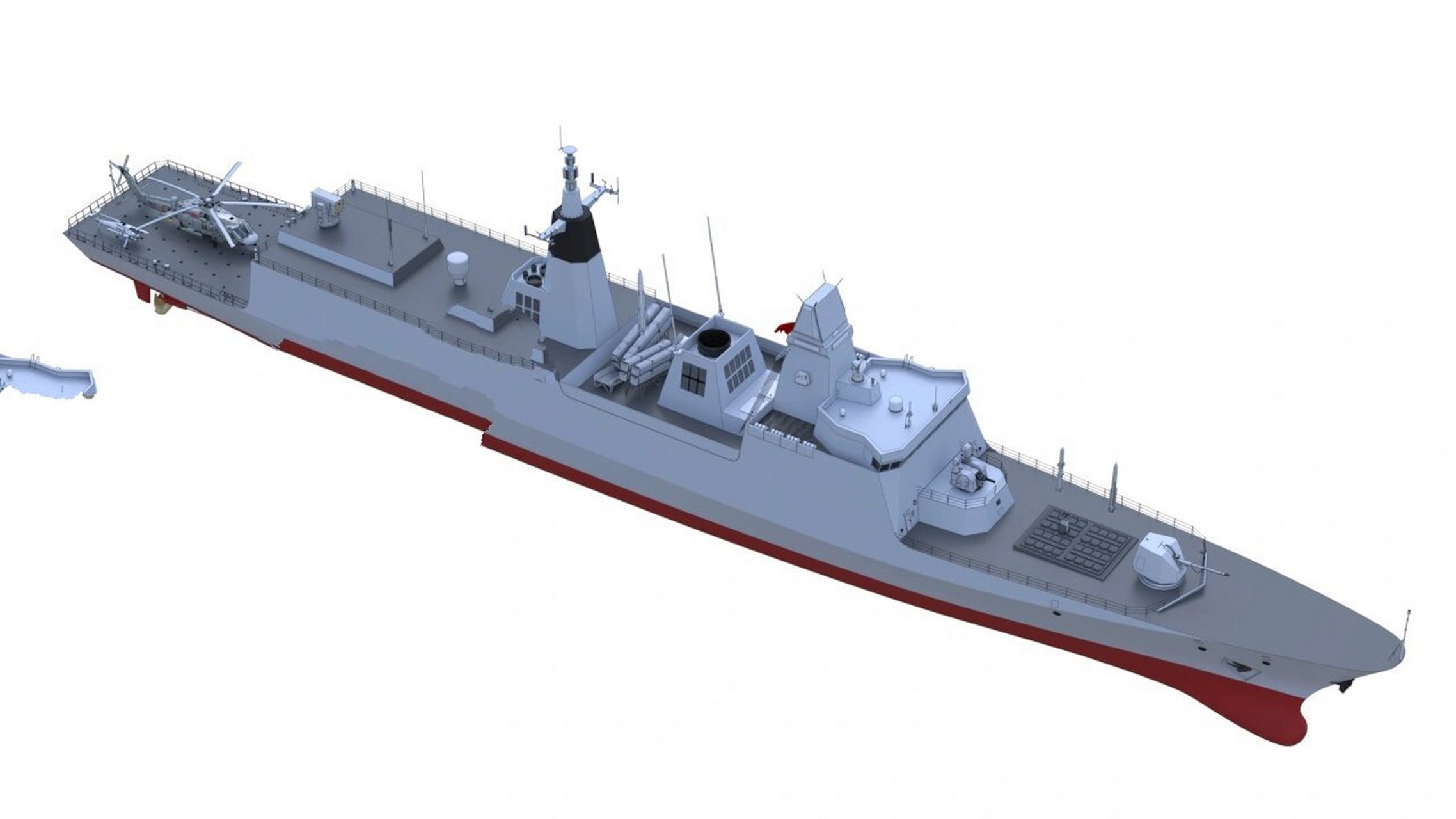 054b新型护卫舰想象图!