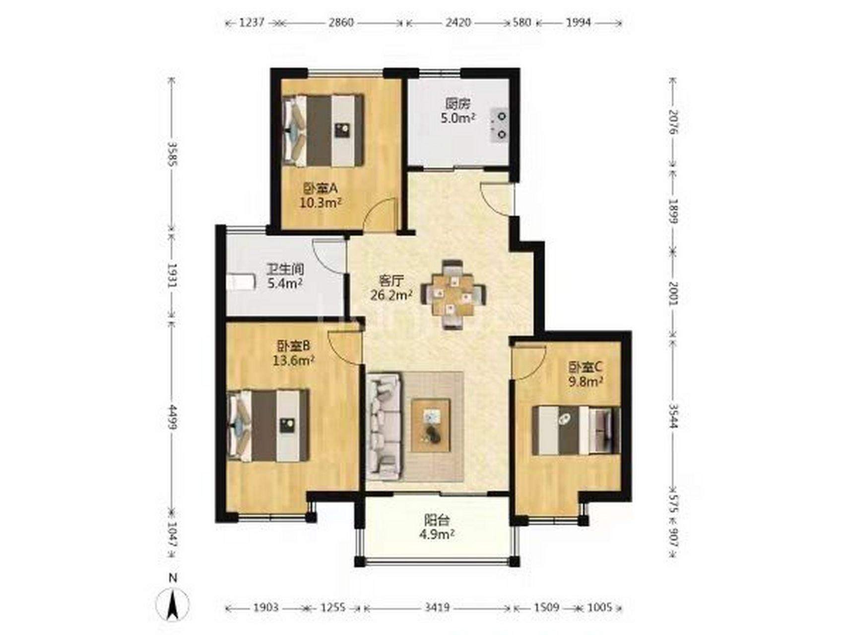 96 新街地铁口 碧秀名庭洋房 230w 满二唯一 97免费咨询各种有关