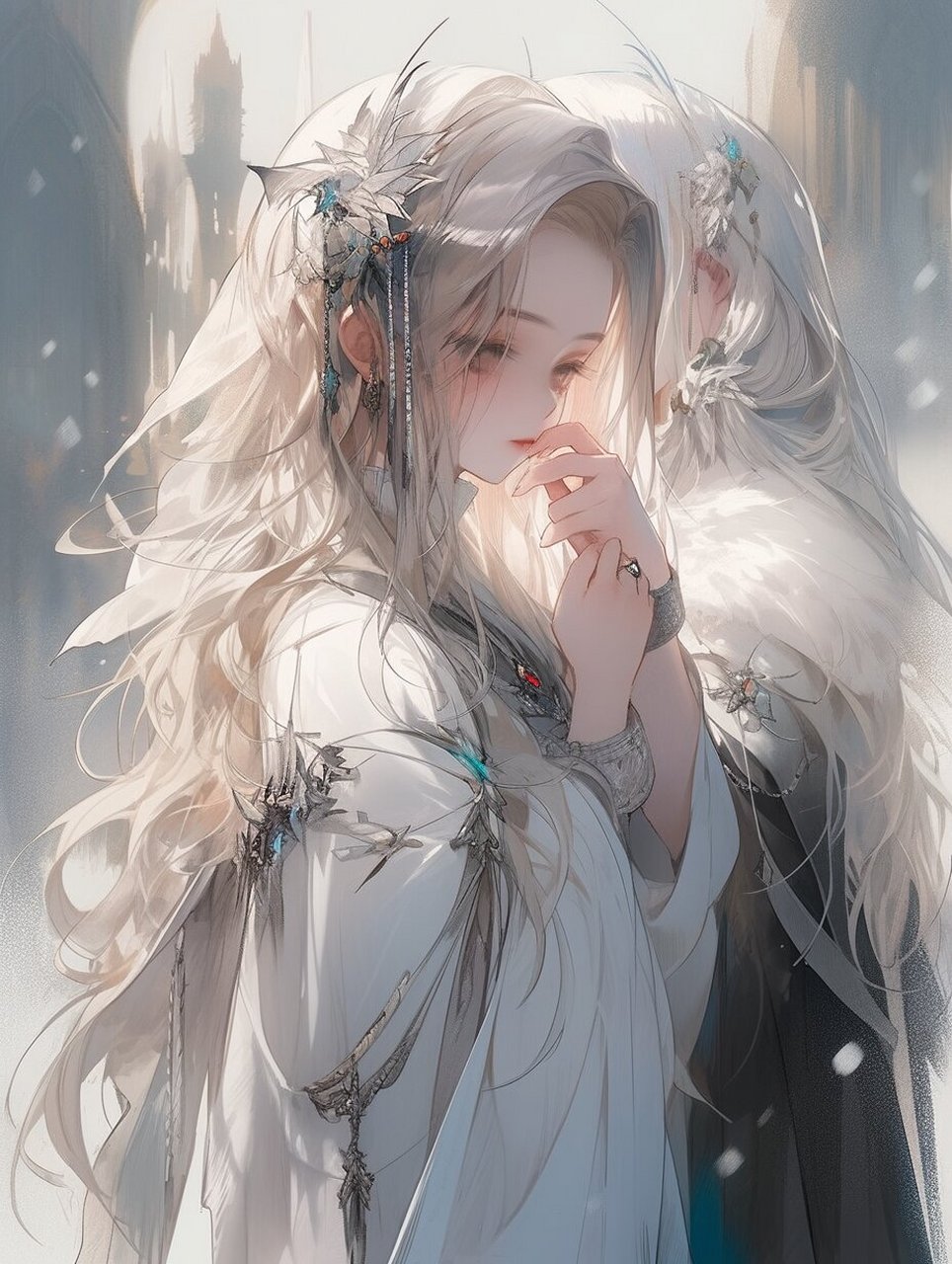 情侣头像 ||情侣古风头像||擦肩而过 古风‖ai绘画02