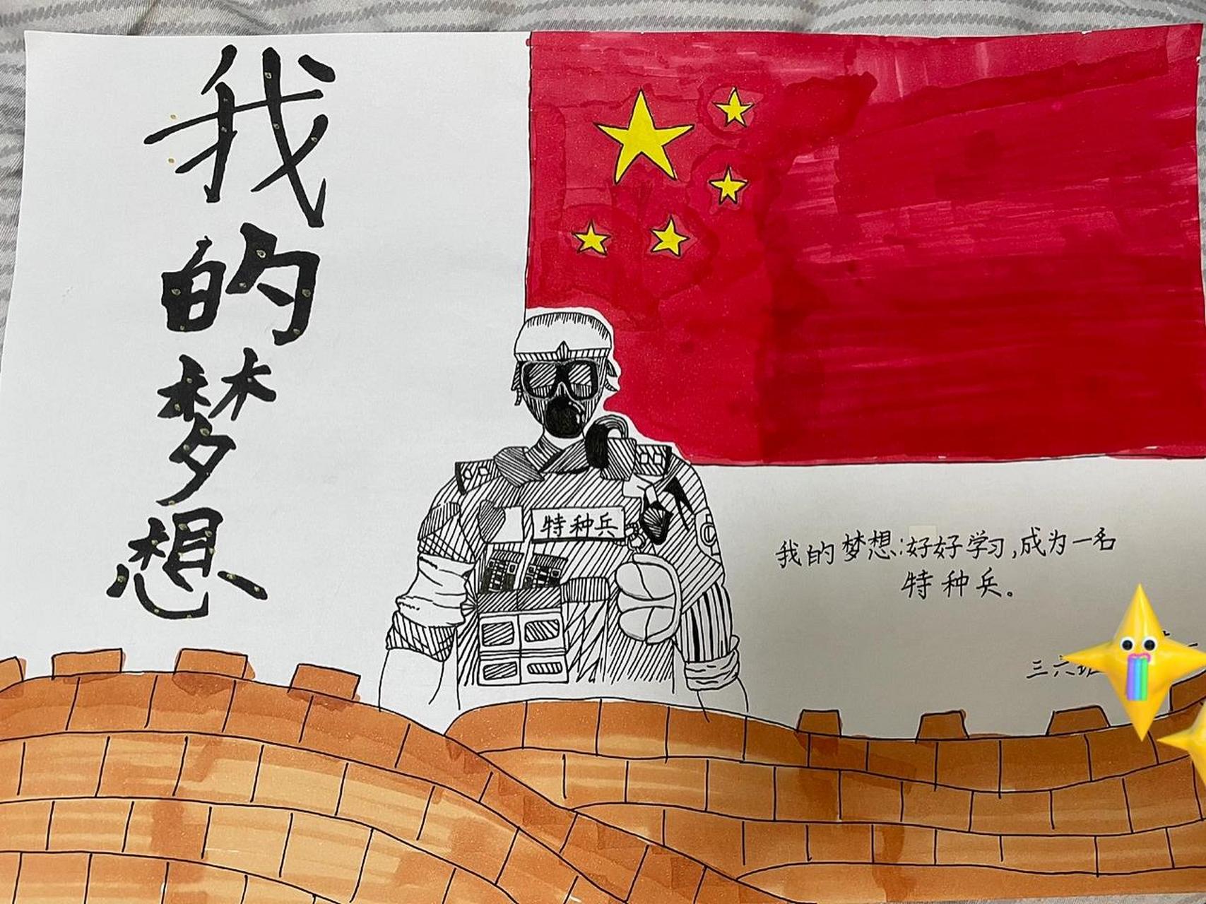 我的梦想手抄报 今天放学回家,班级一部分孩子多了一项作业,画我的