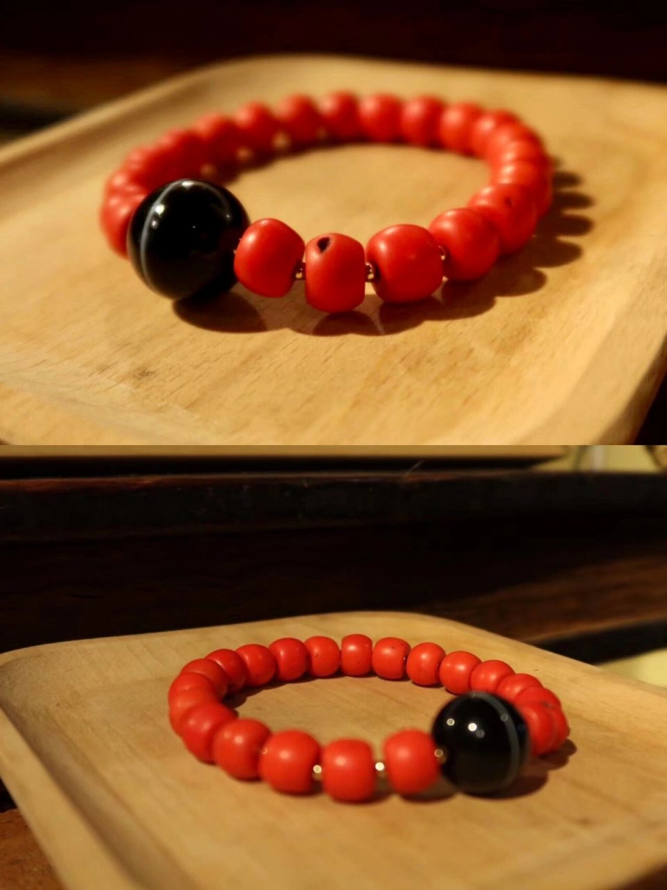 清代老雪巴 【清代·老雪巴手链】 藏传老雪巴珠又名夏尔巴琉璃珠,是