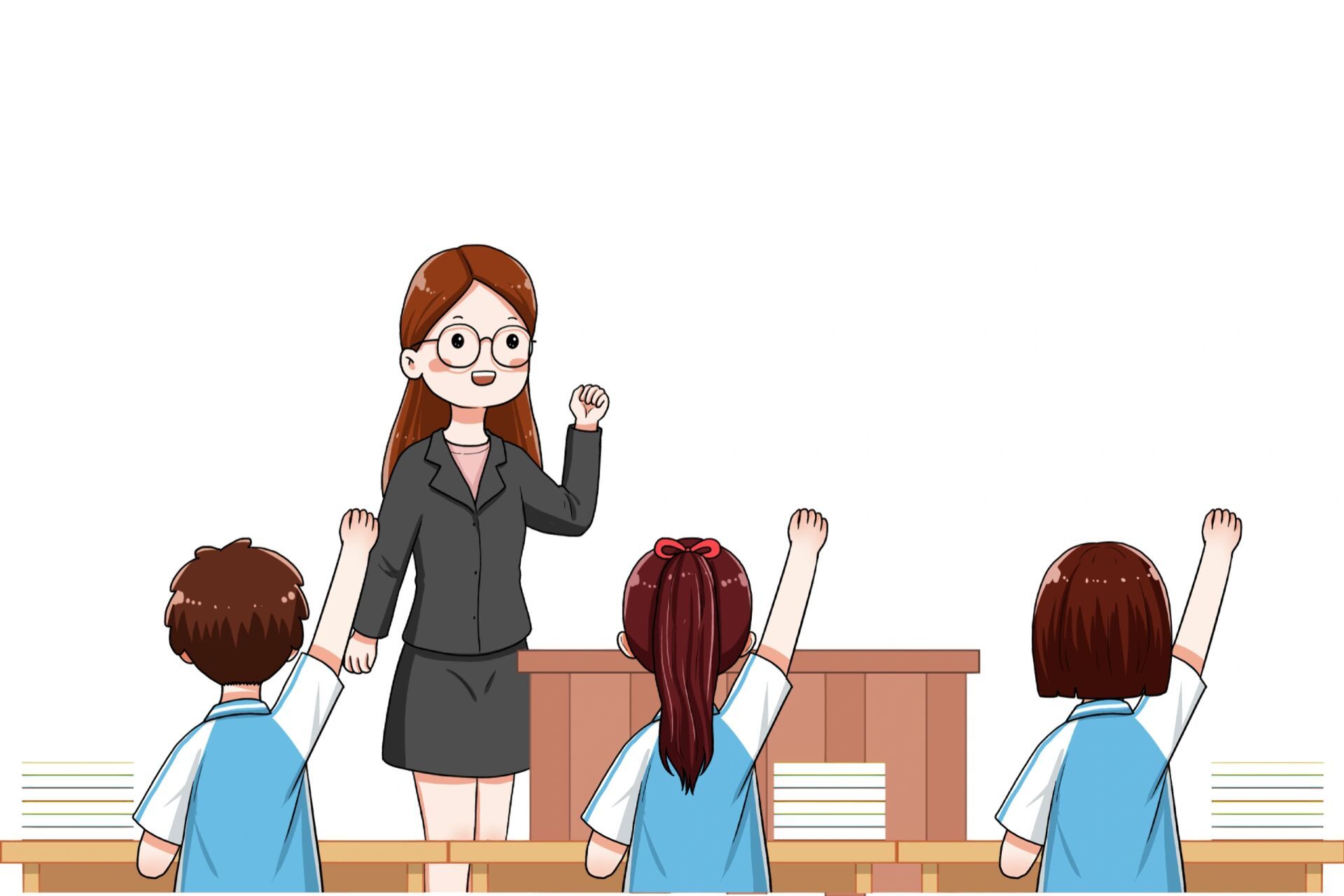 96免抠素材|卡通教师上课人物元素 哈喽~  这期专门整理的是课堂