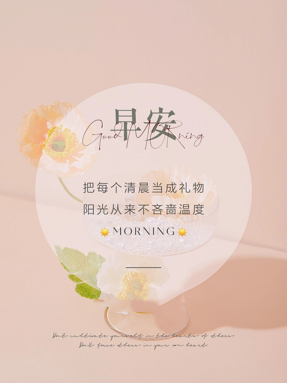 早安日签图|早安海报|唯美清新励志早安文案 早安95 	 - 新的一周