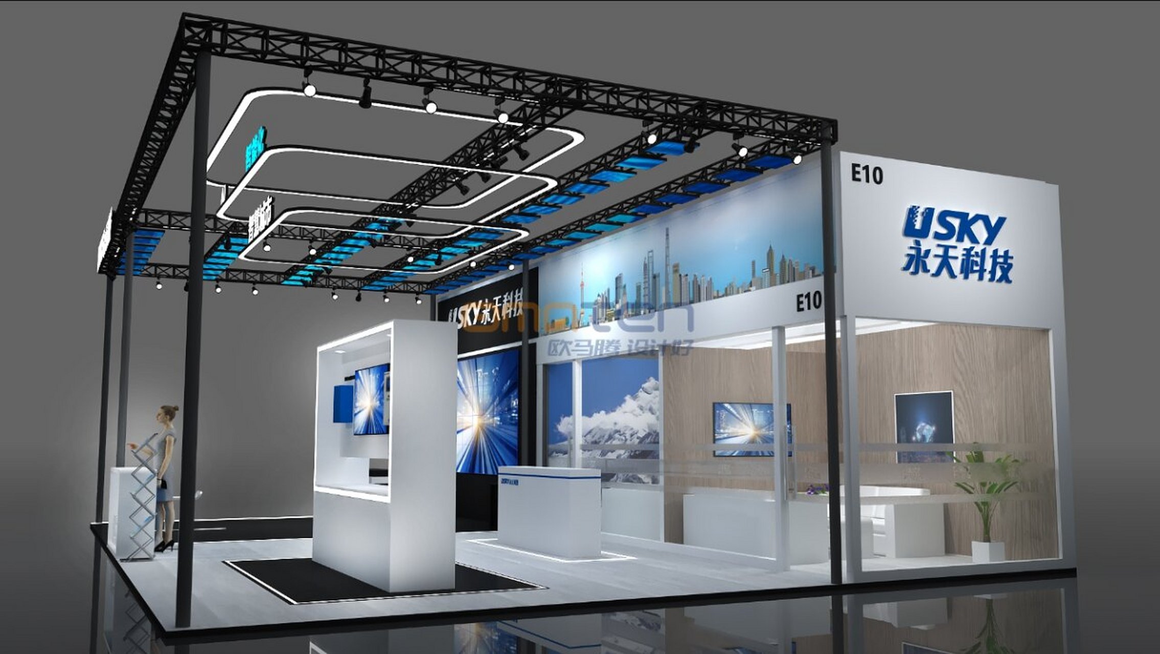 展位设计案例分享丨展位美陈-上海展会布置 7815本期项目:永天