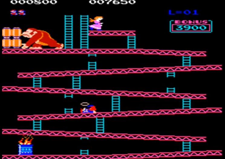 红白机的首款游戏是《大金刚》,游戏在1981年发布的