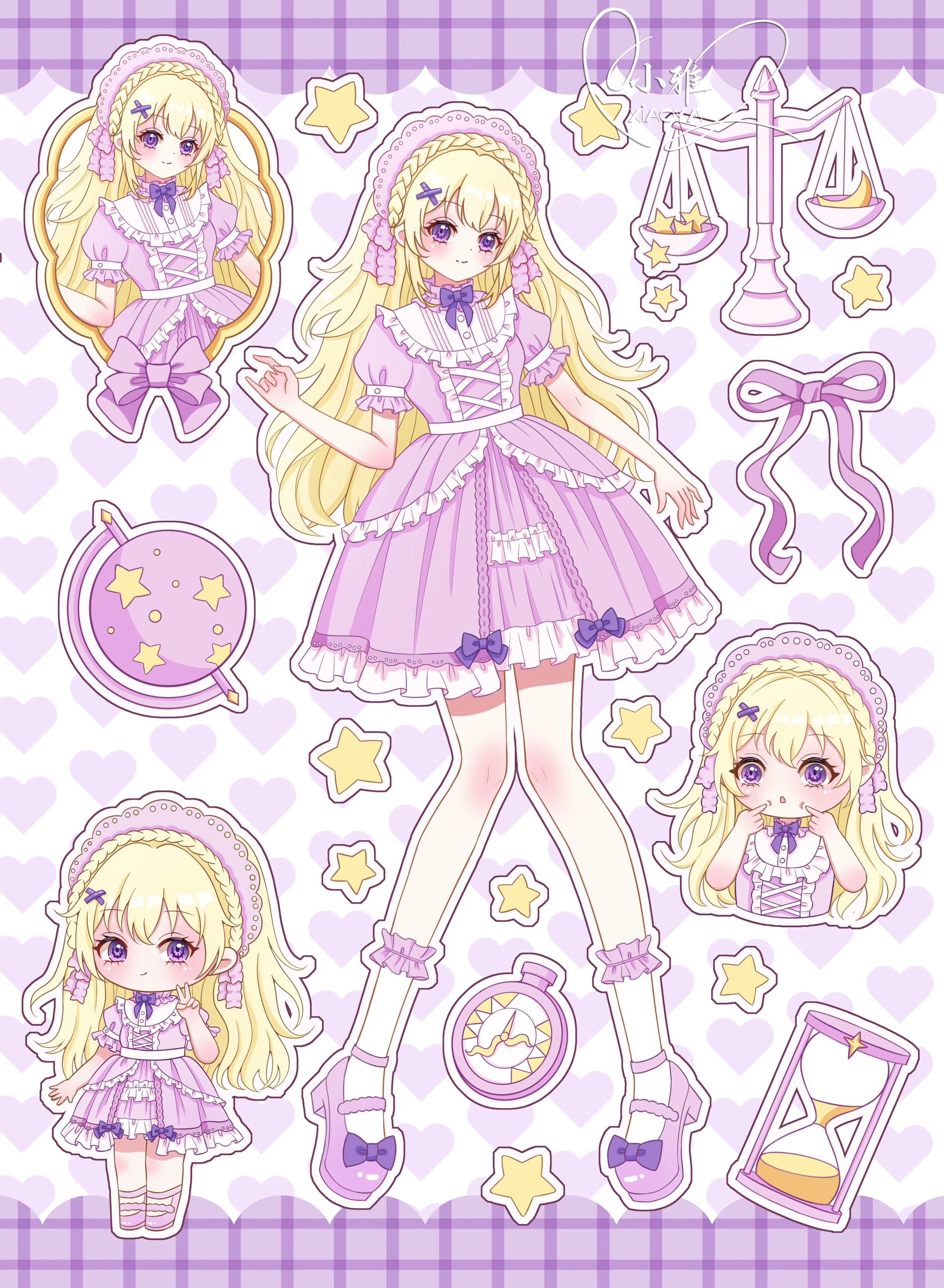 原创12星座贴纸合集 历经一个月的时长画完了所有,浅发个合集  各领域