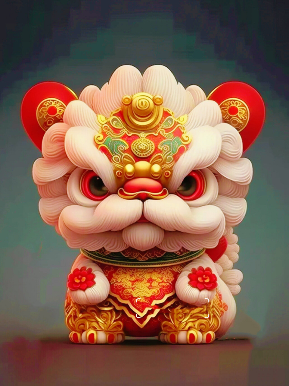 中国舞狮 表演中狮子颜色有不同寓意,黄色为刘备狮:代表贵气,祥和.