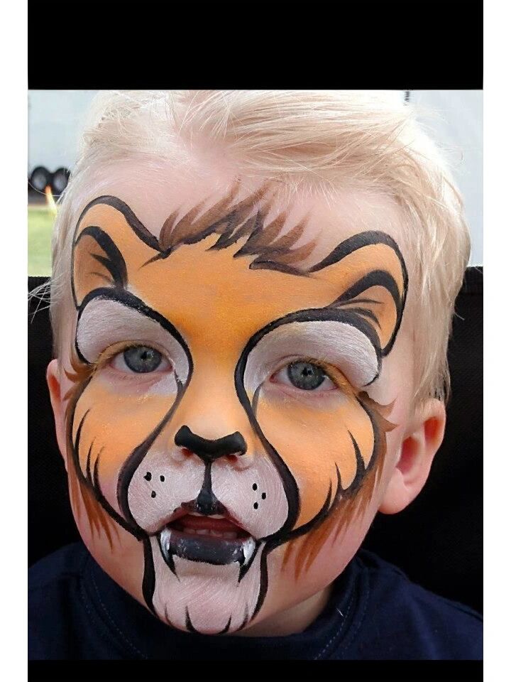 【儿童脸部彩绘教程】五分钟完成小狮子彩绘