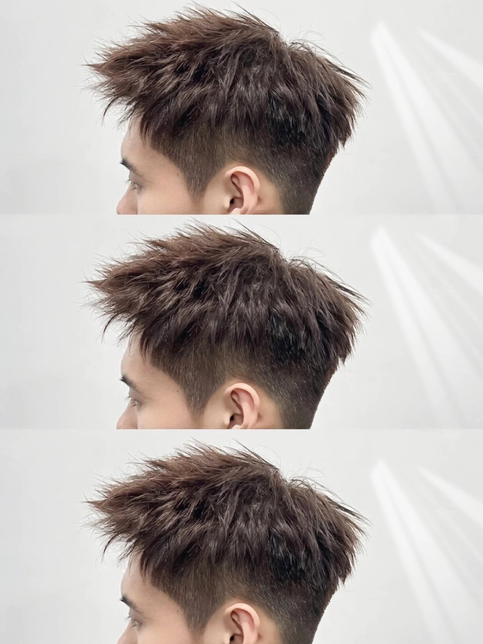 男生摩根前刺烫发