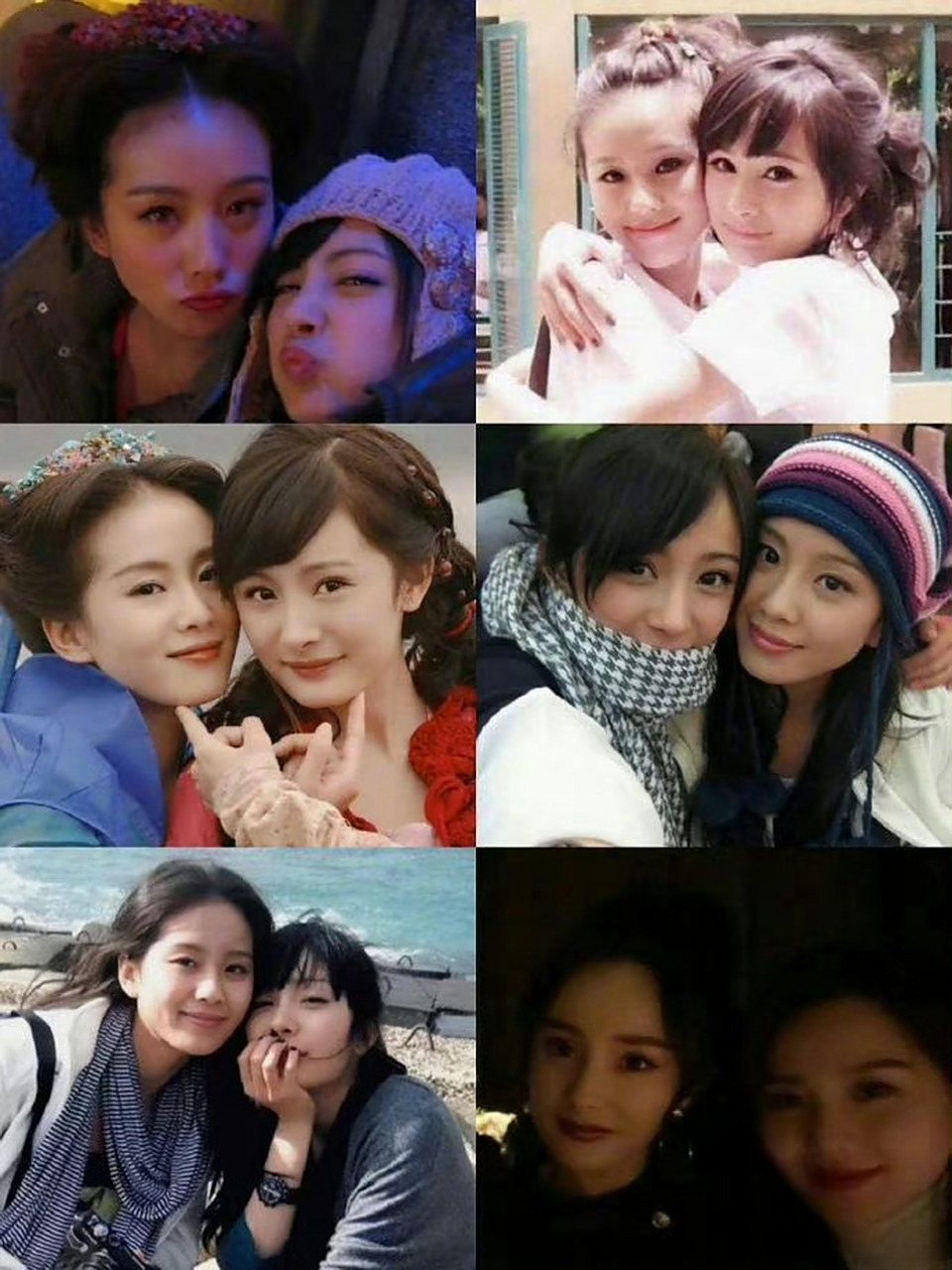 杨幂刘诗诗亲吻旧照#是我珍藏的一张诗幂背影,你的胳膊搭在我的肩膀