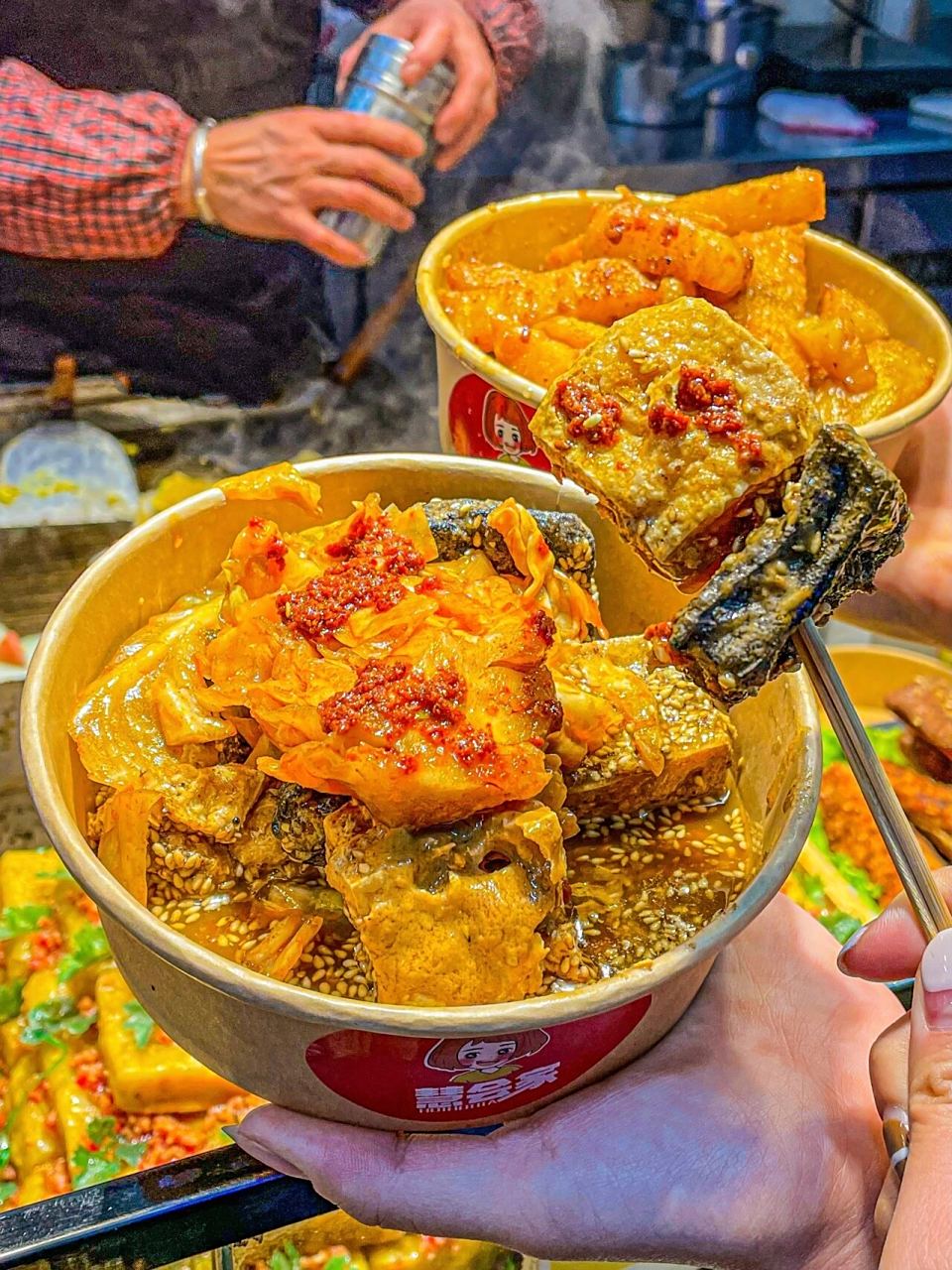 天津也有泡菜臭豆腐啦98一口爆浆无敌美味7515 hi姐妹们93