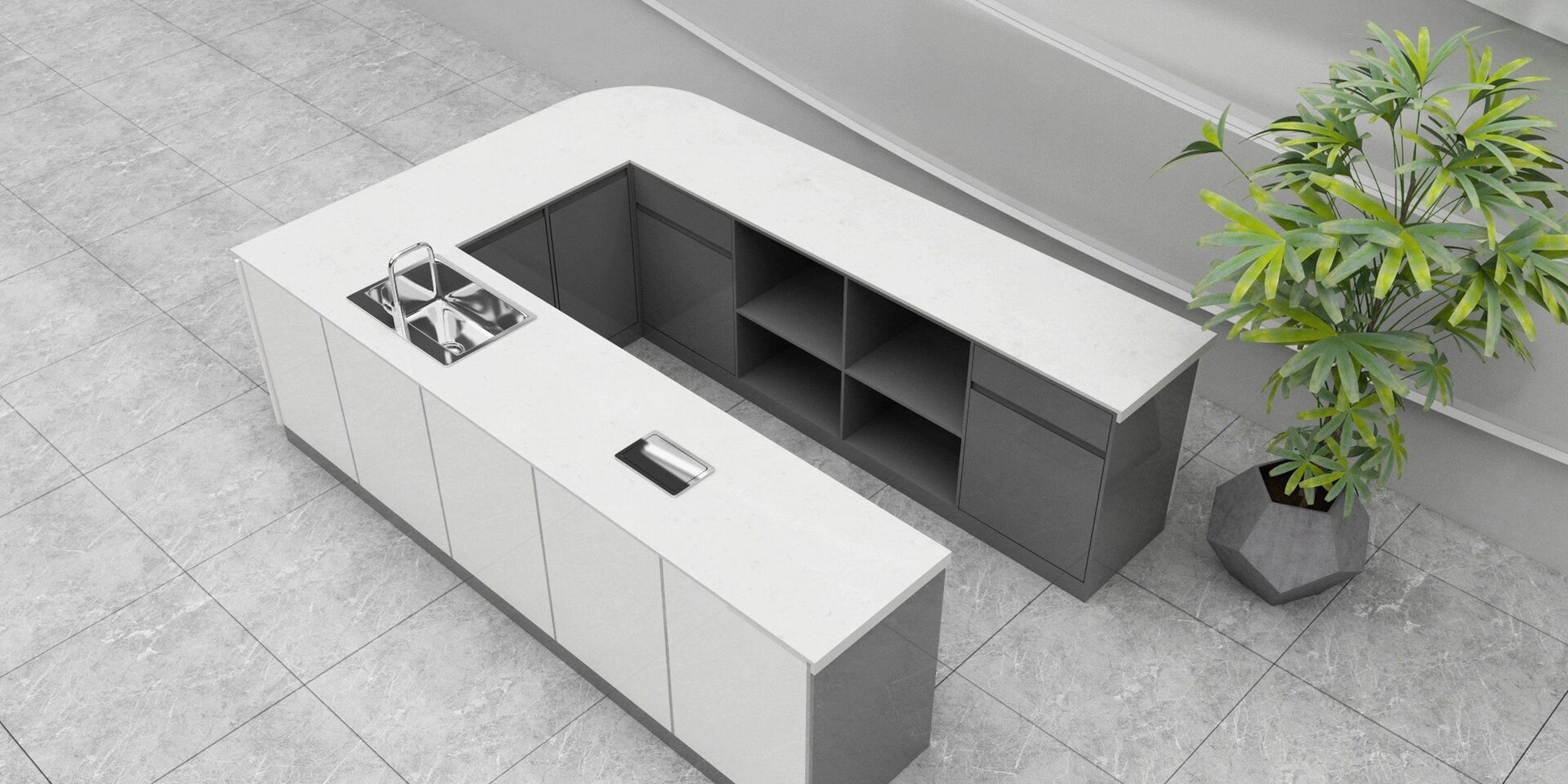 今日分享整套的水果店吧台果切台定制 #源头厂家# #吧台#  #水果店