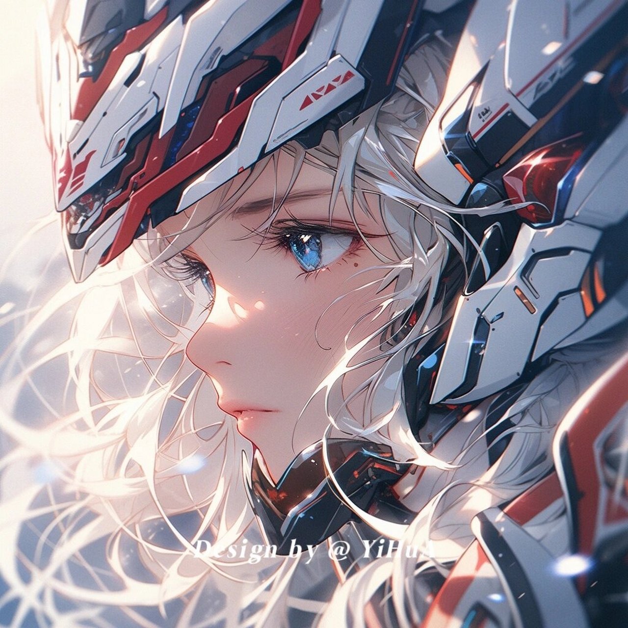 机甲少女头像(一) 78一组超酷的机甲少女,机械姬 78未来感,科技感