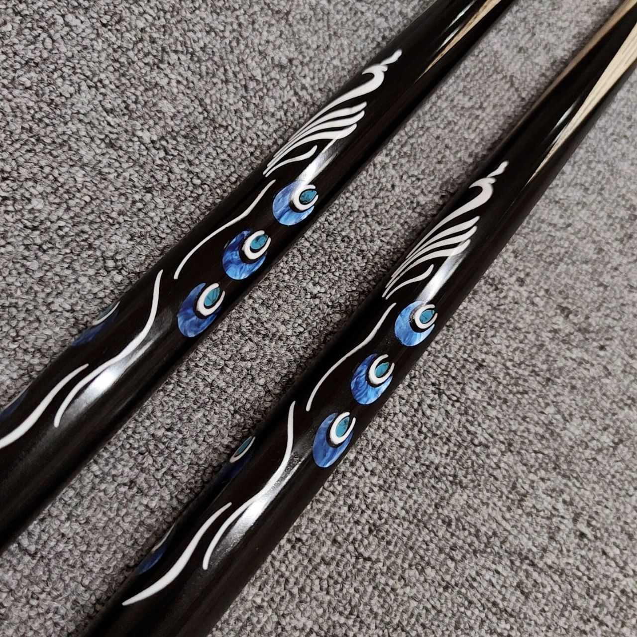 定制款野豹x3桌球杆 有编号有铭牌