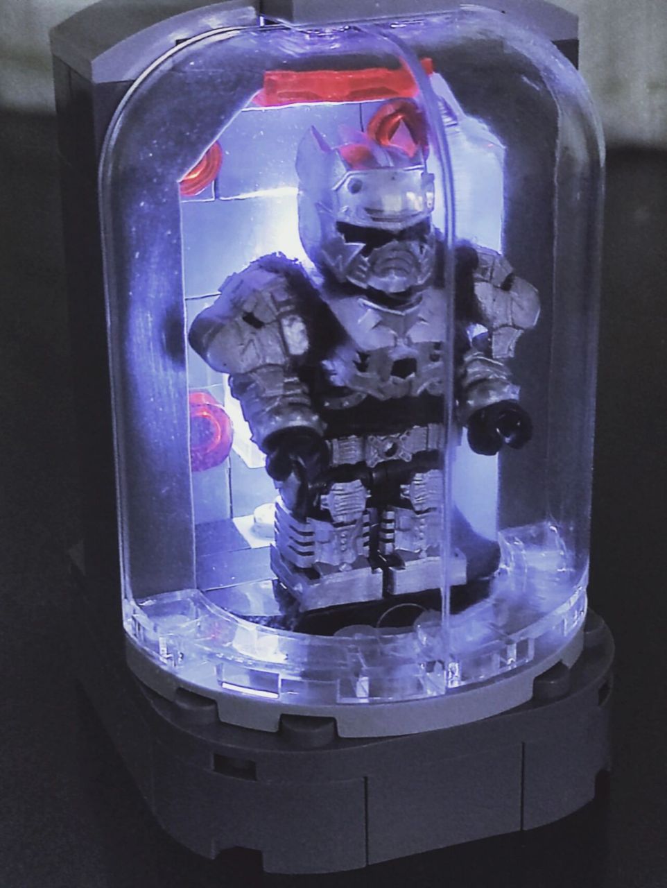 乐高第三方人仔雪獒铠甲,雪獒侠 又做了一版,补了个震雷棍,听说白眼的