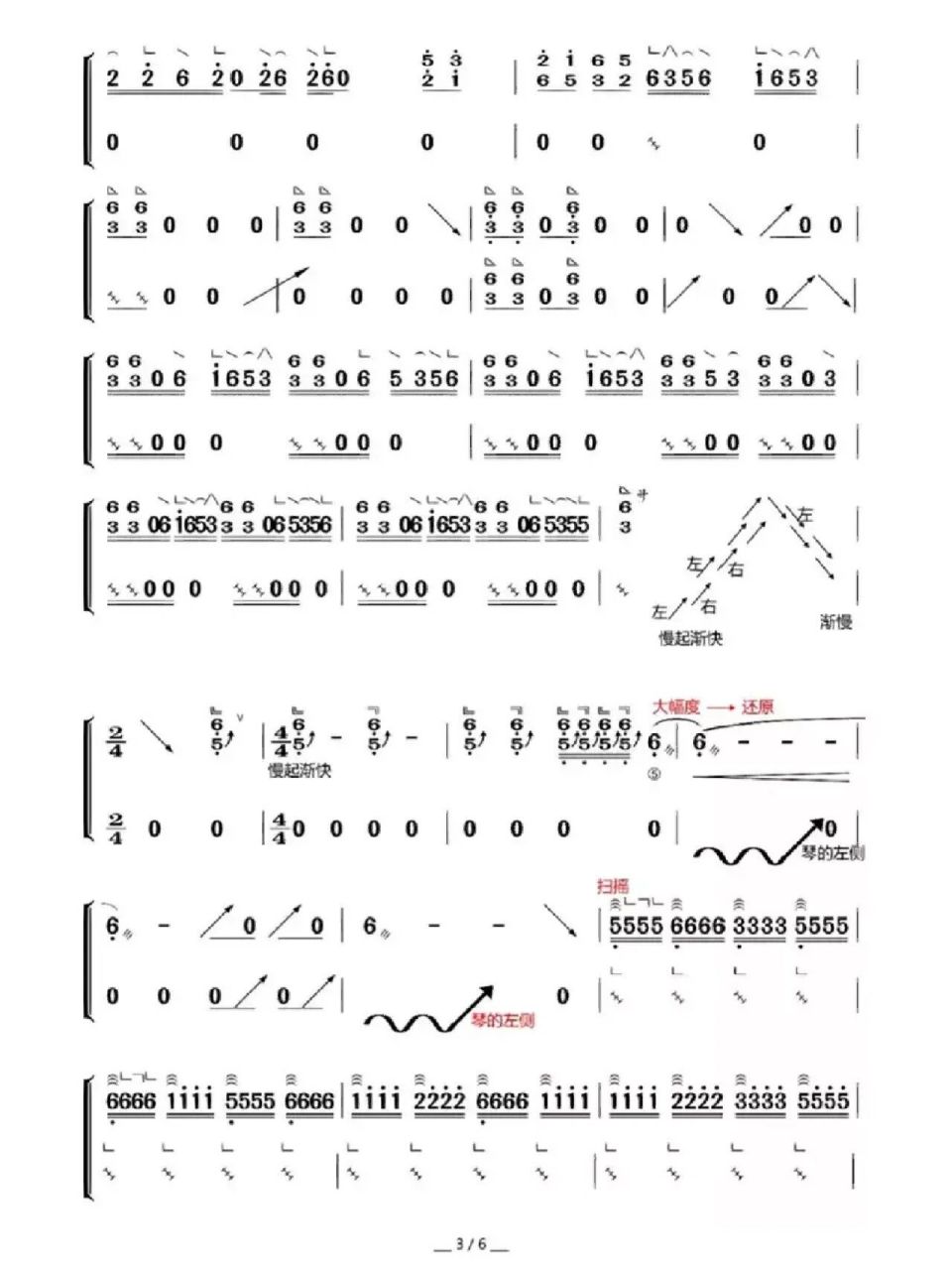 《新编十面埋伏》古筝简谱