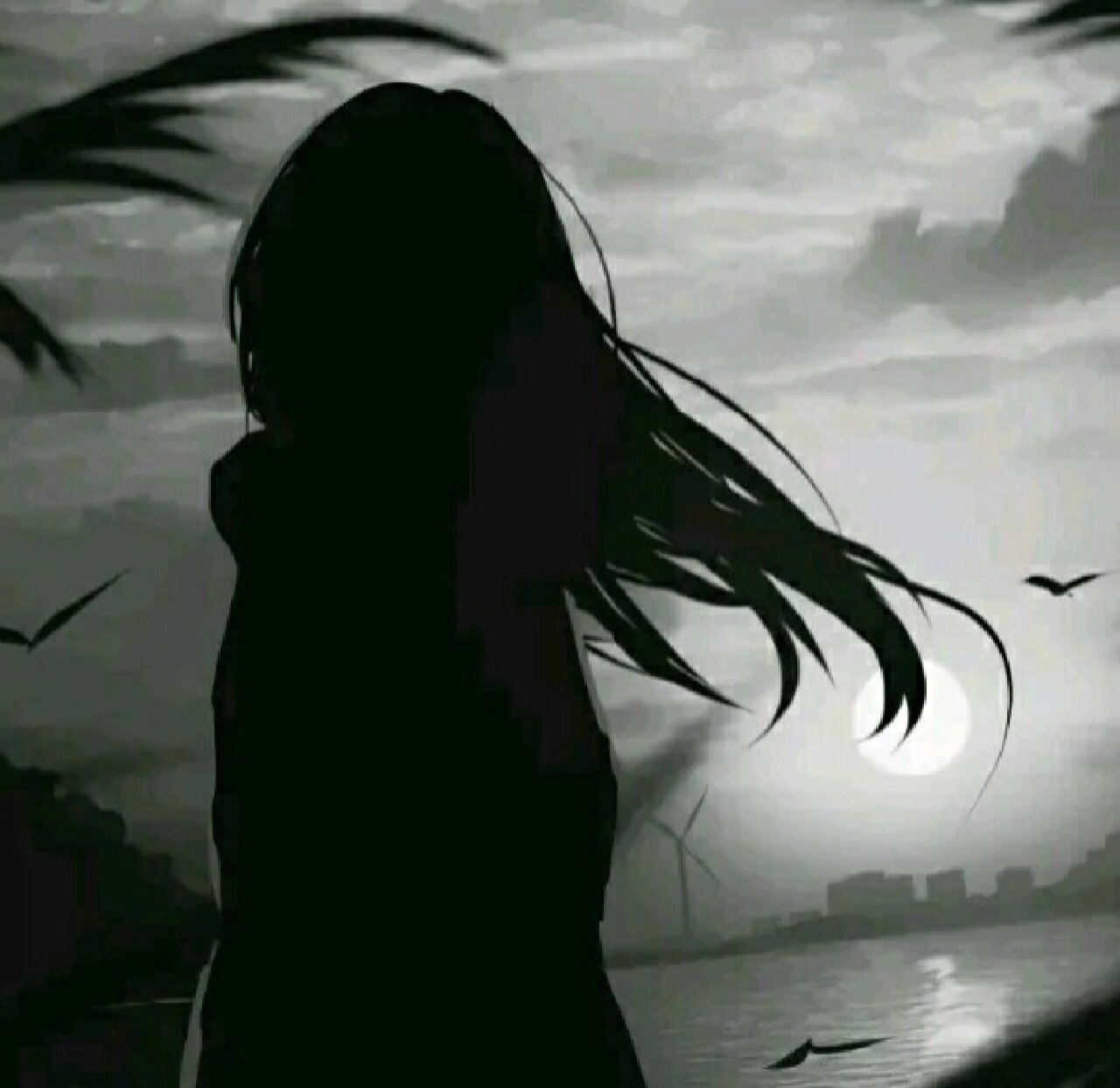 伤感的女生头像