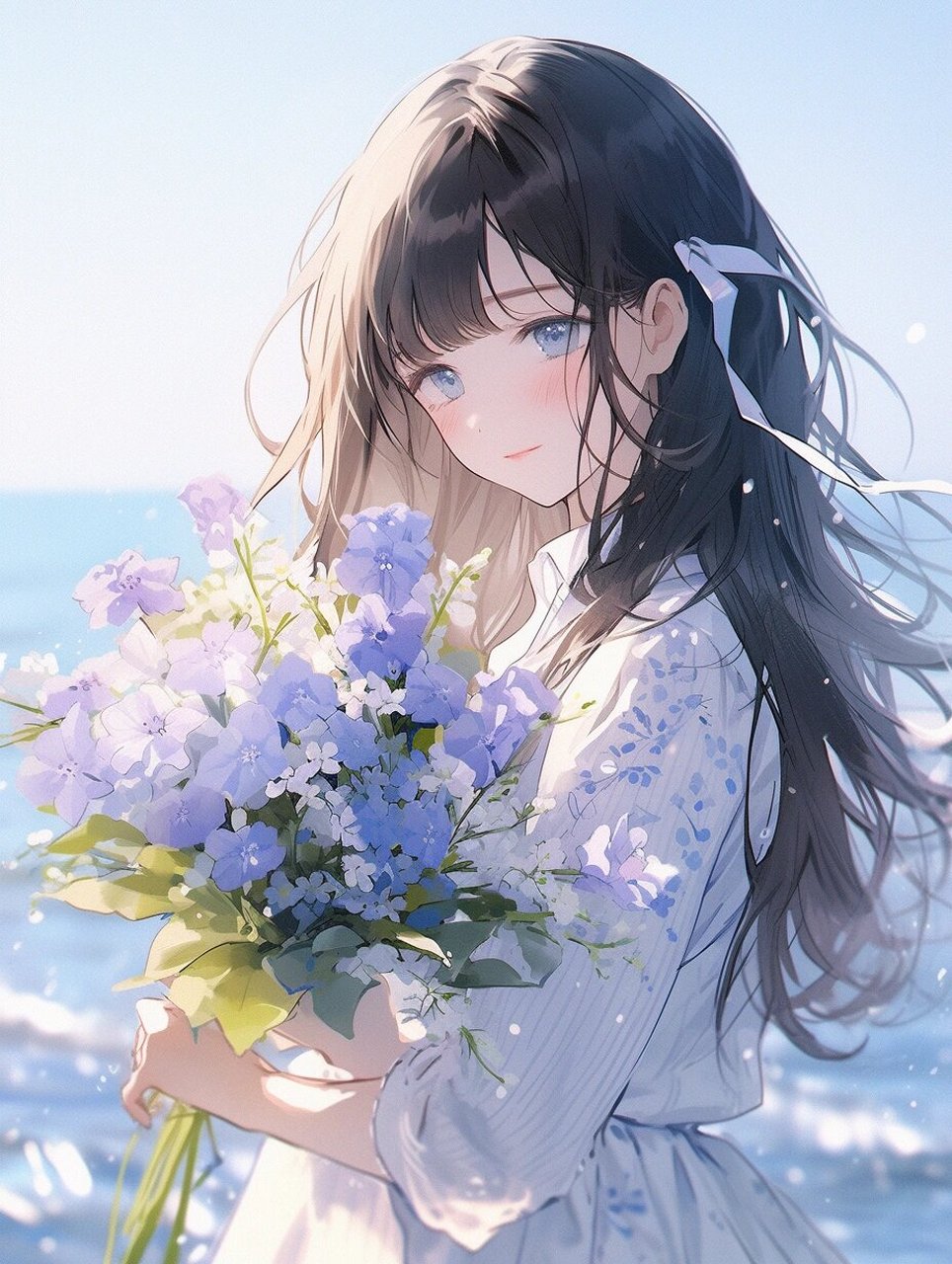 【勿忘我女生头像】紫色勿忘我,永恒的记忆  勿忘我,也勿念我.