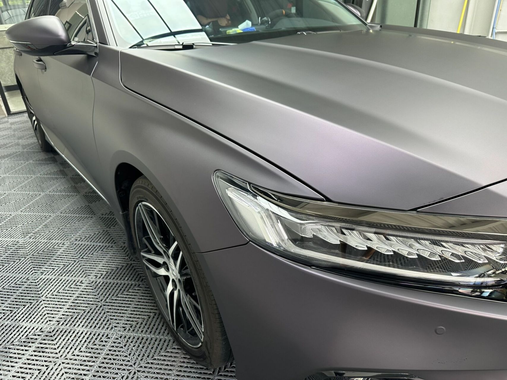 雅阁改色案例 超哑黑幻紫 这色很难不爱