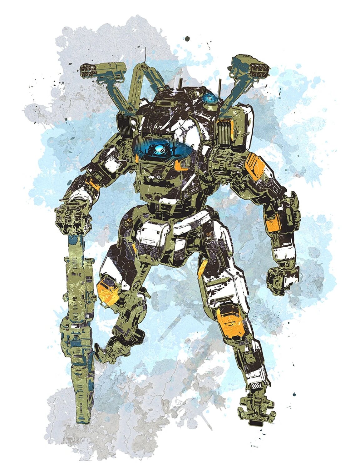 谁来一起画《泰坦陨落2 》插画呀  titanfall 2  titanfall 2 isnt