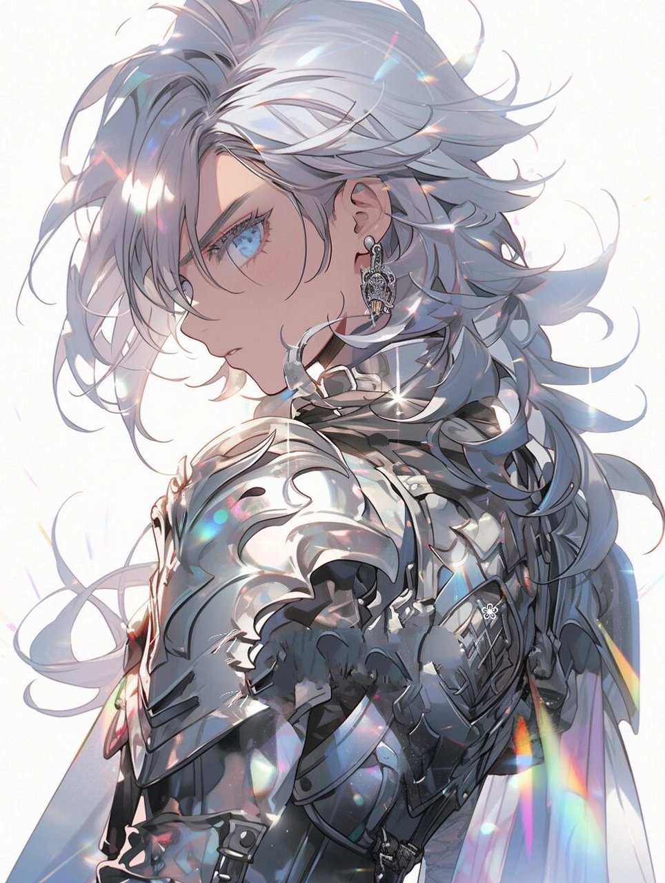 机甲战神|银发男神|帅气坚毅男生头像 77带着轰鸣的巨响和耀眼的