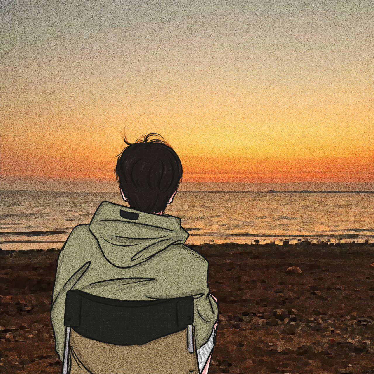 自由感ins氛围手绘男生头像97