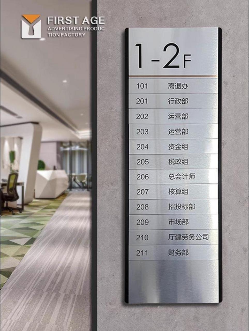 新款楼层索引牌可更换酒店公司科室牌指引牌写字楼导向牌水牌定制