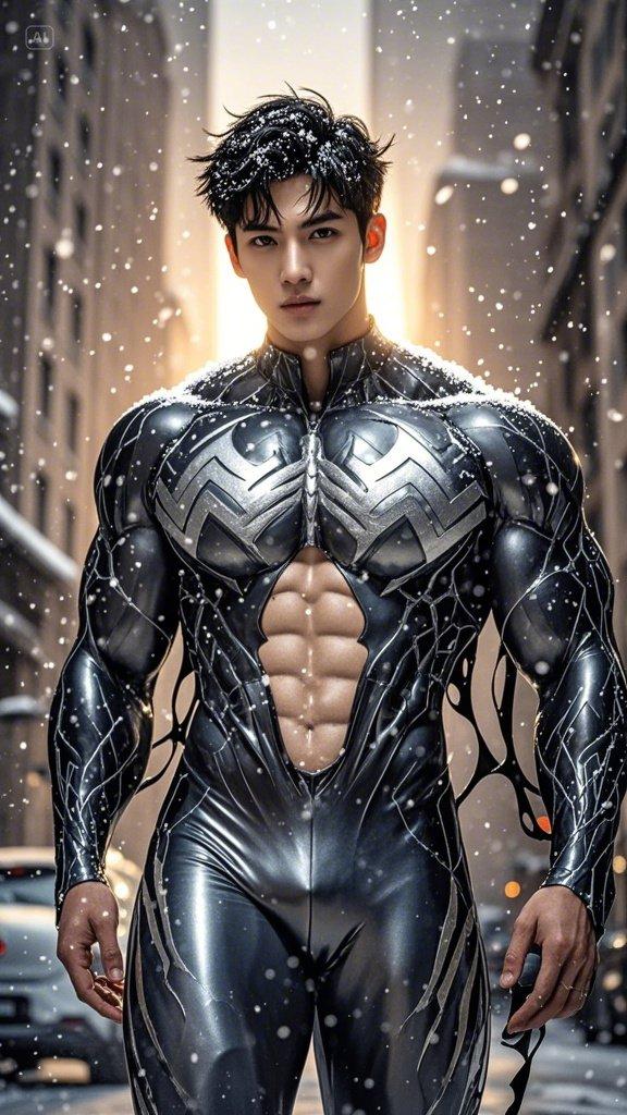 肌肉猛男帅哥壁纸集锦 cos毒液撩起衣服就是腹肌 力量与美的结合 这谁