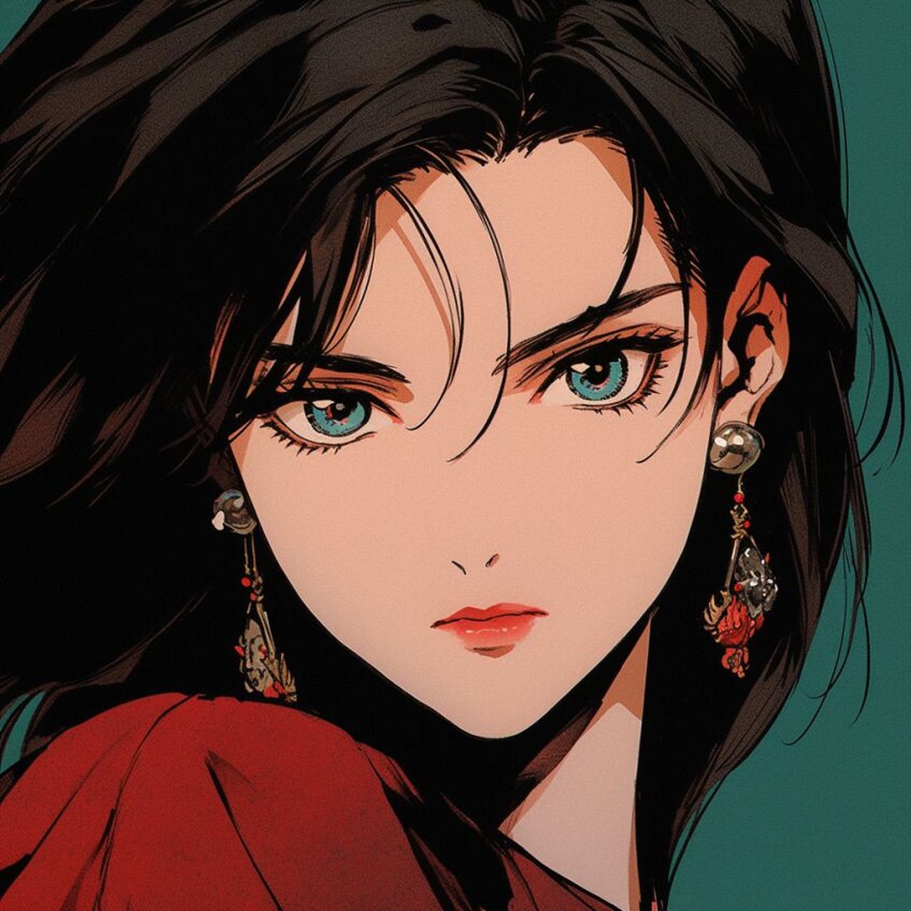 旧漫头像丨御姐之选,风华绝代丨第四集 ai绘画分享~雨墨独秀气自华,淡