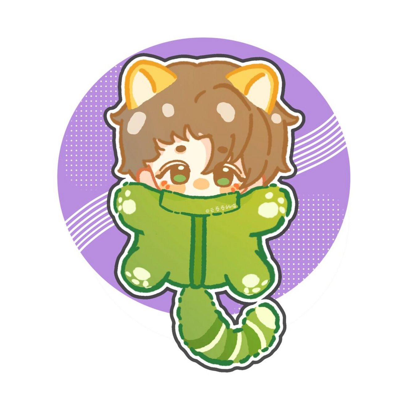 摸鱼服让我幻视一些小可爱 #这也太可爱了吧# 芜湖～起飞