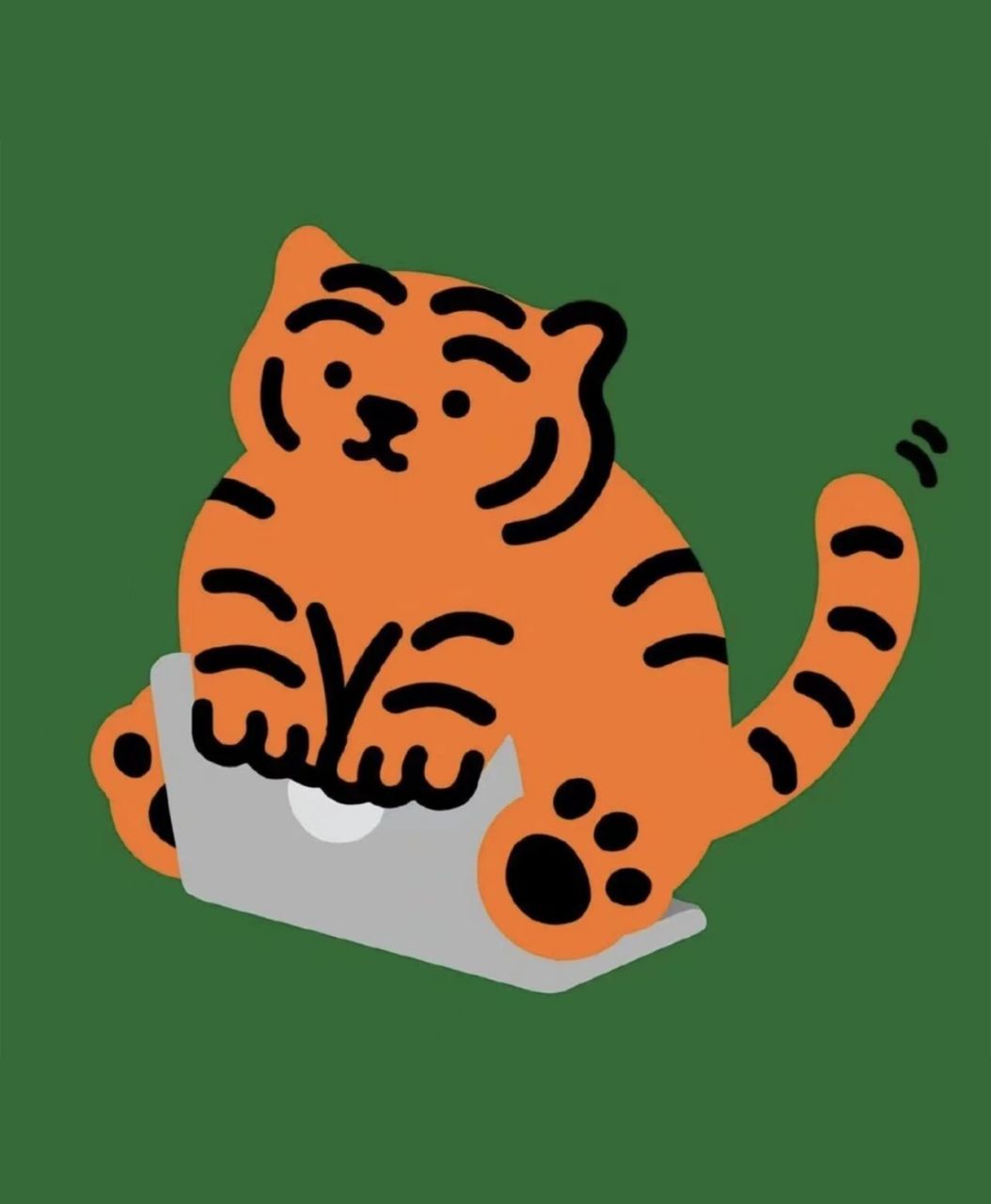 iwatch壁纸|憨憨可爱小老虎壁纸第一弹!