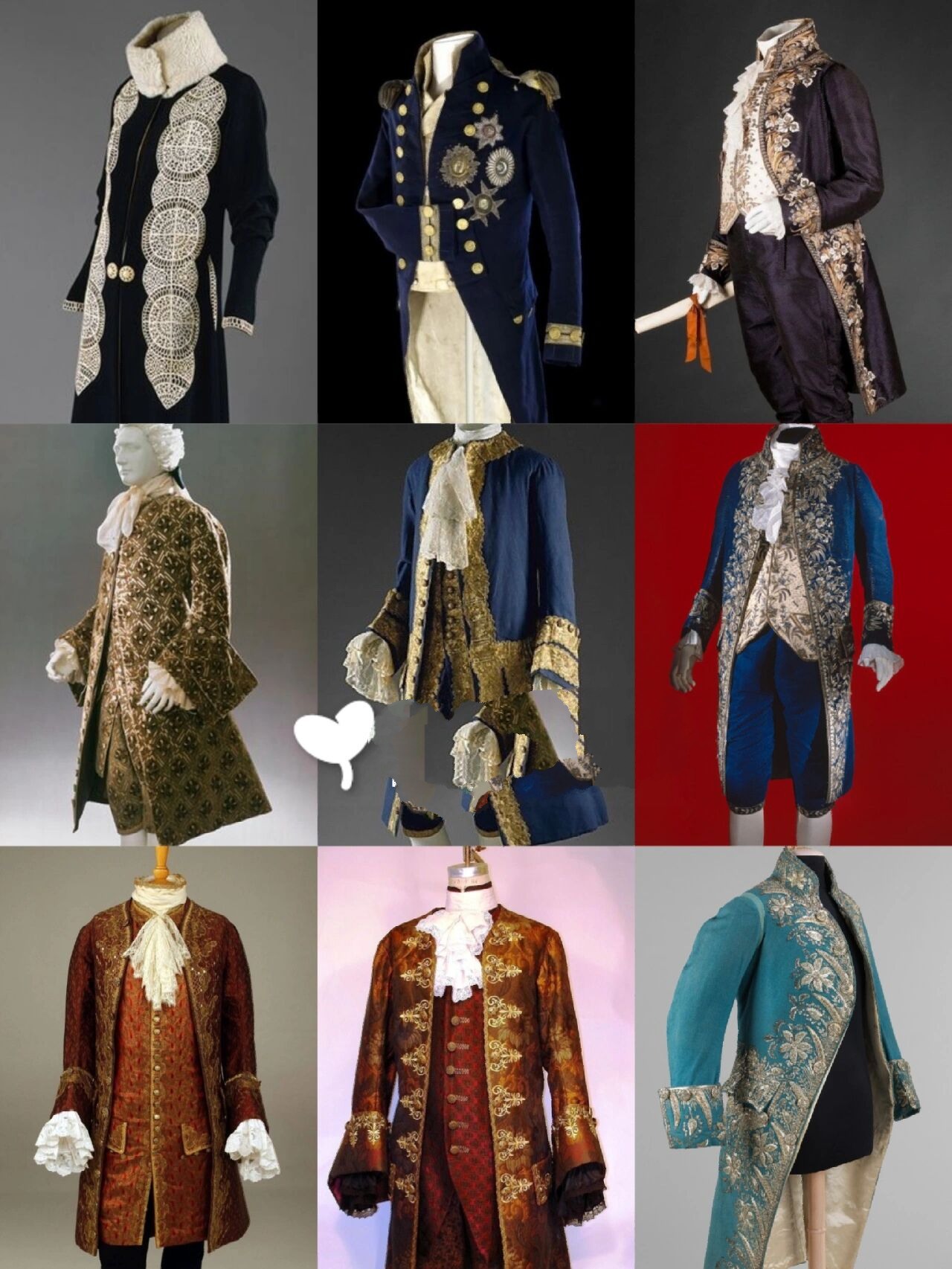 欧洲古典服饰鉴赏vintage男士服饰宫廷风