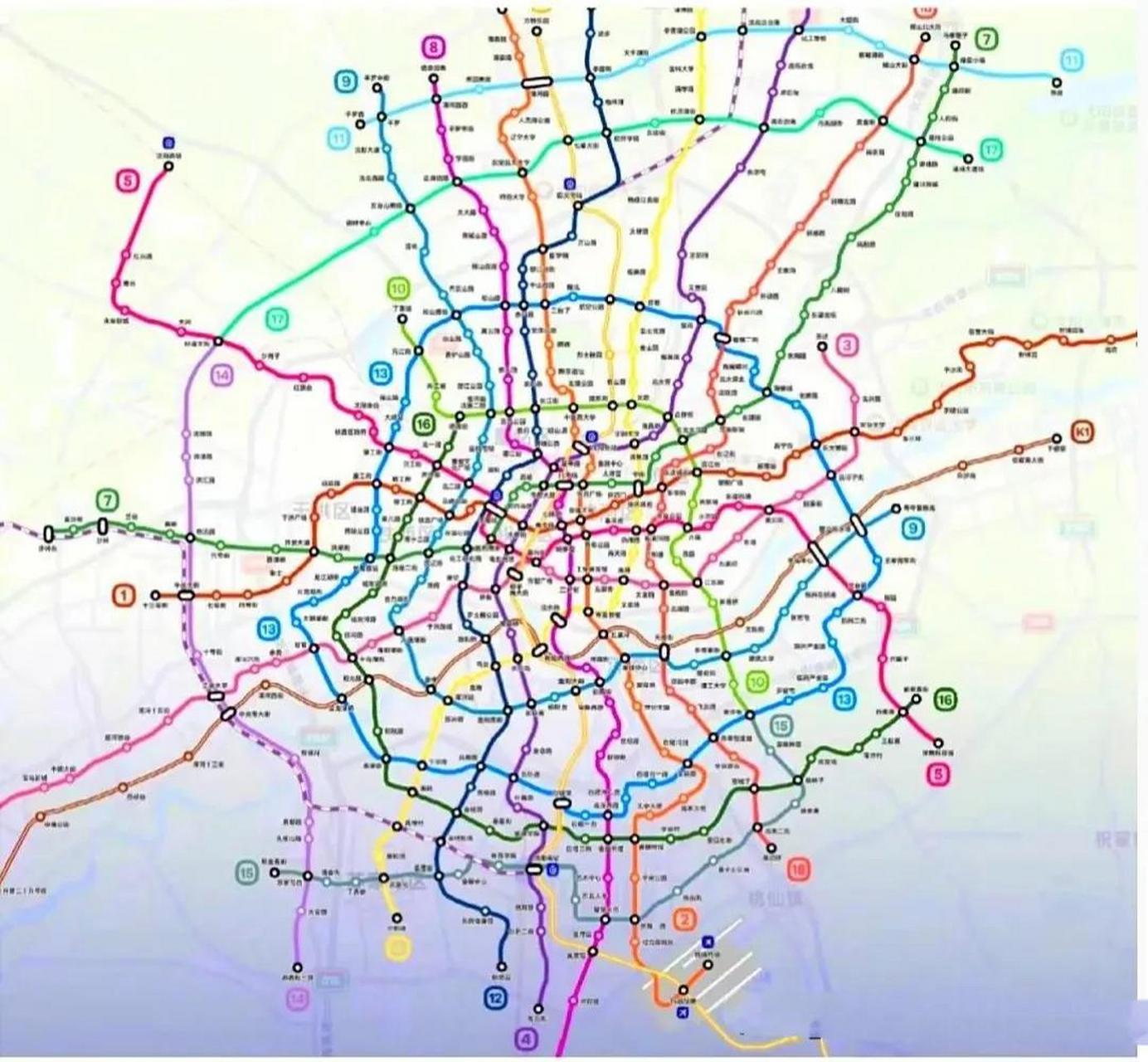 沈阳地铁一号线规划图图片
