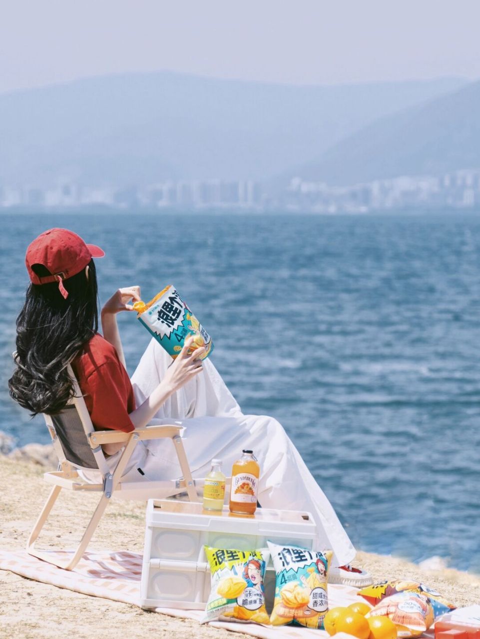 初夏海边就这么拍91 伸展动作 背影好出片 7815调色滤镜 vsco