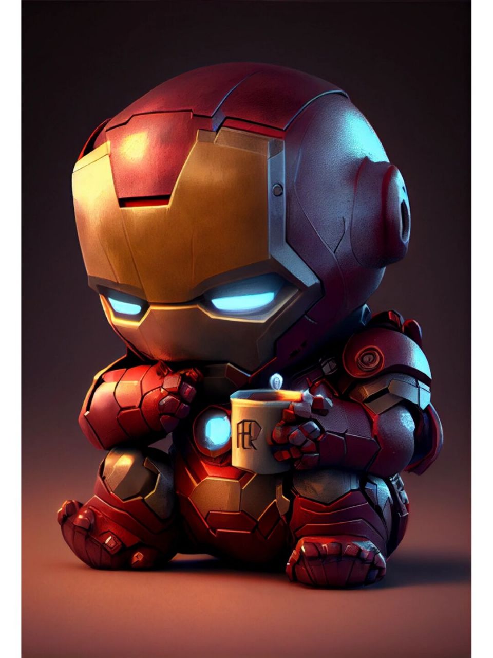 q版钢铁侠不是很高兴丨ai插画