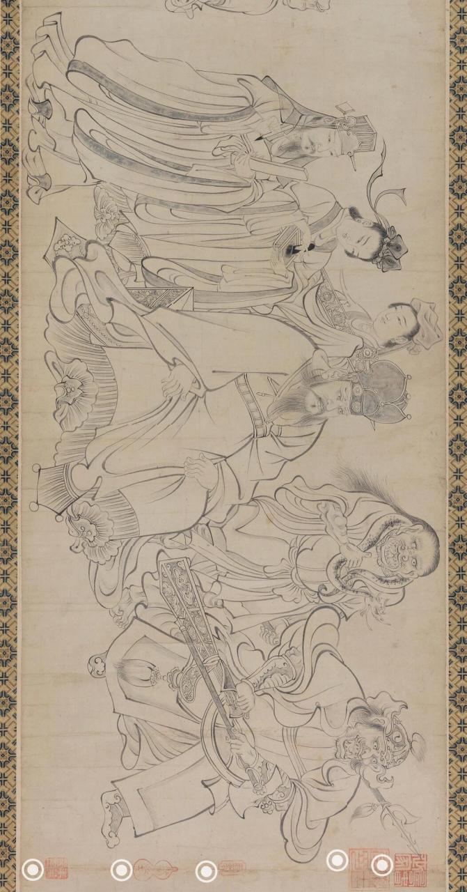 吴道子的艺术成就 吴道子作为古代最负盛名的画家之一,其创作首先表现